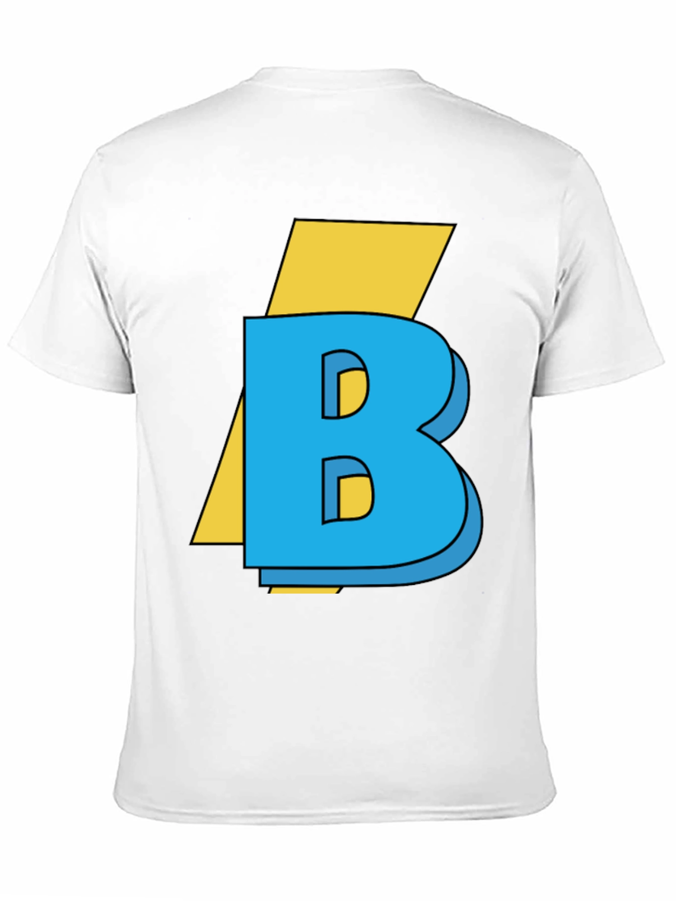 Bold B Graphic Tee - Stylish Cotton Blend