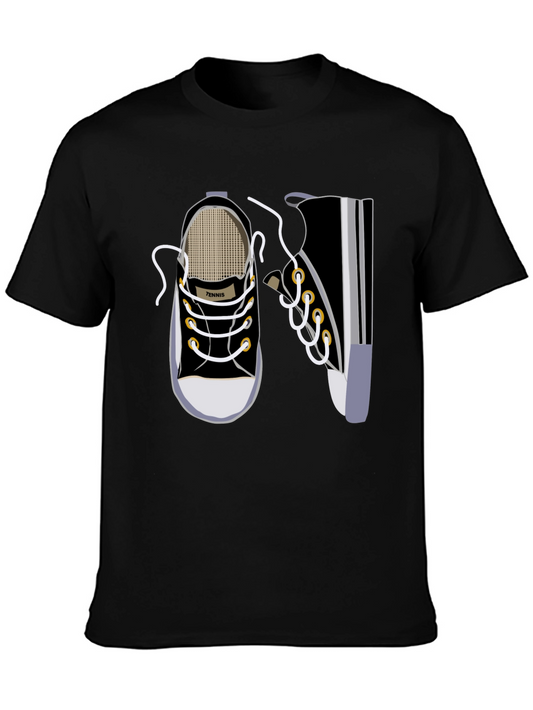 Tennis Shoe Graphic Black T-Shirt
