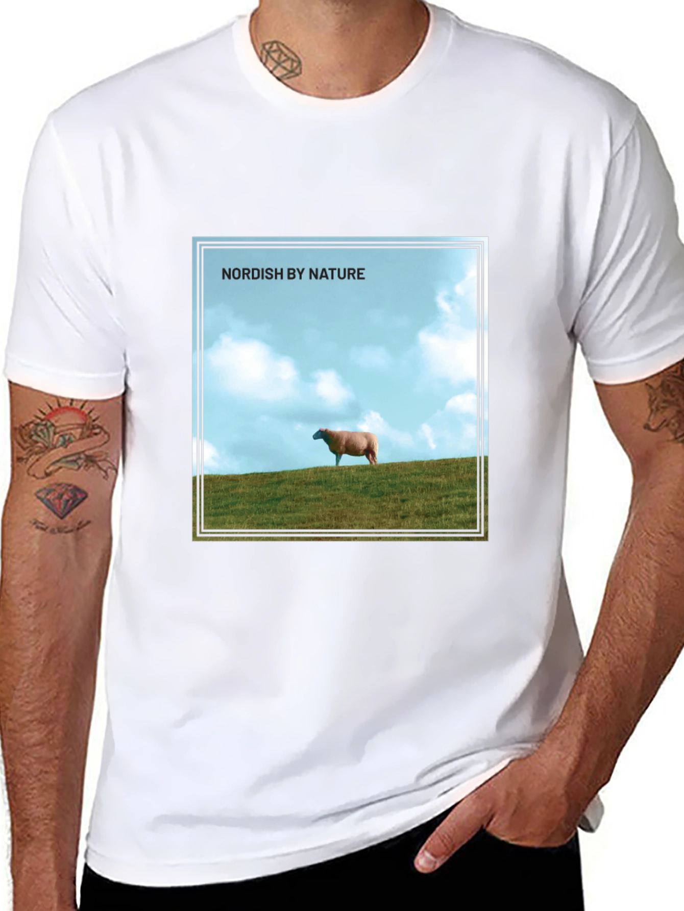 Nordish By Nature Graphic T-Shirt - Black