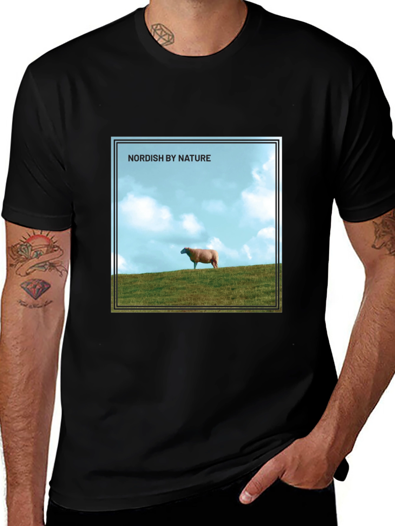 Nordish By Nature Graphic T-Shirt - Black