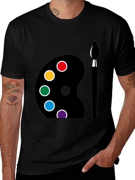 Art Palette Graphic Tee - Creative Design