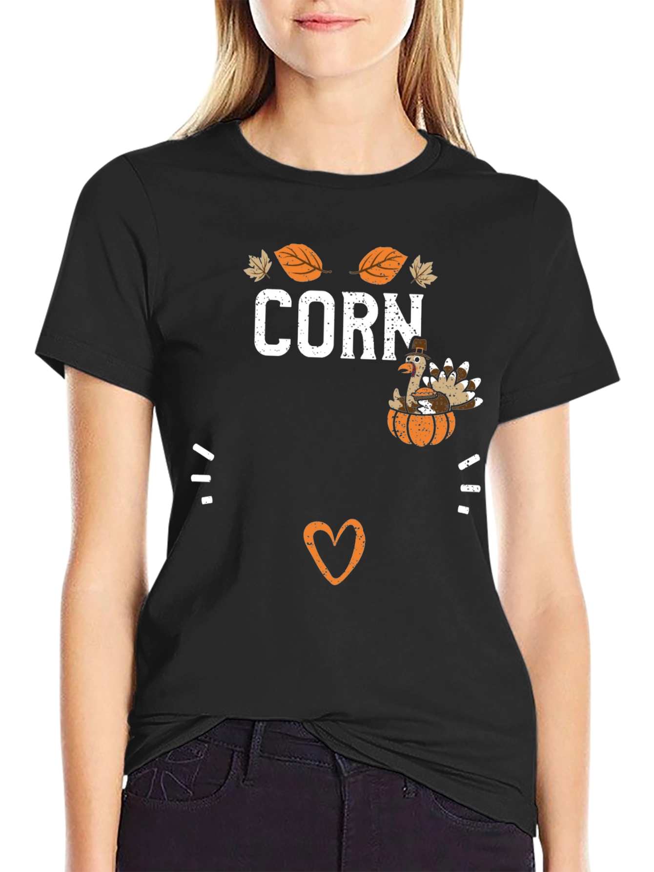 Corn Thanksgiving T-Shirt | Turkey Pumpkin