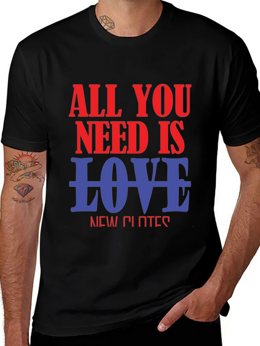 All You Need Is Love Graphic T-Shirt - Black