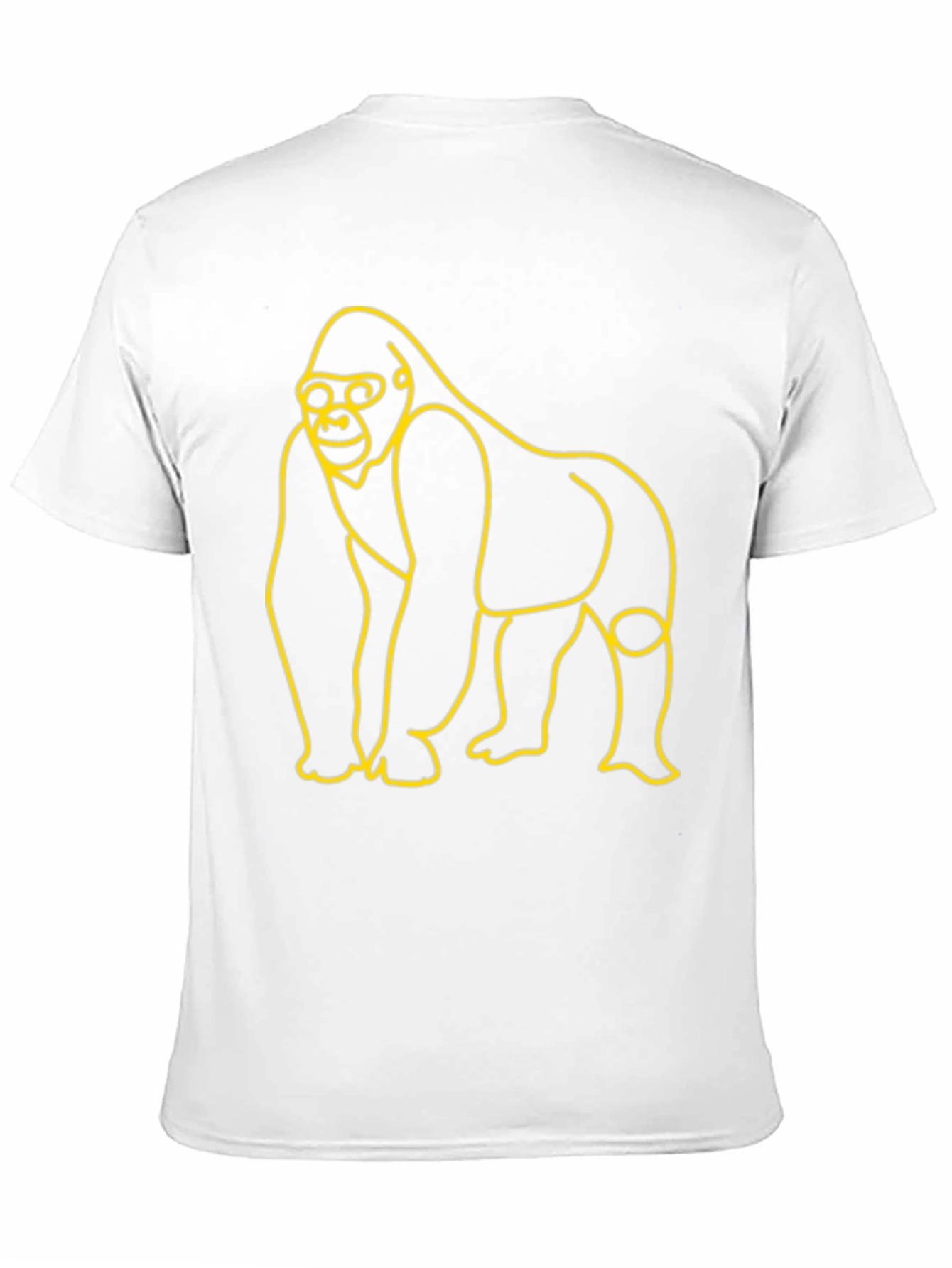 Gorilla Outline Graphic Tee - Black