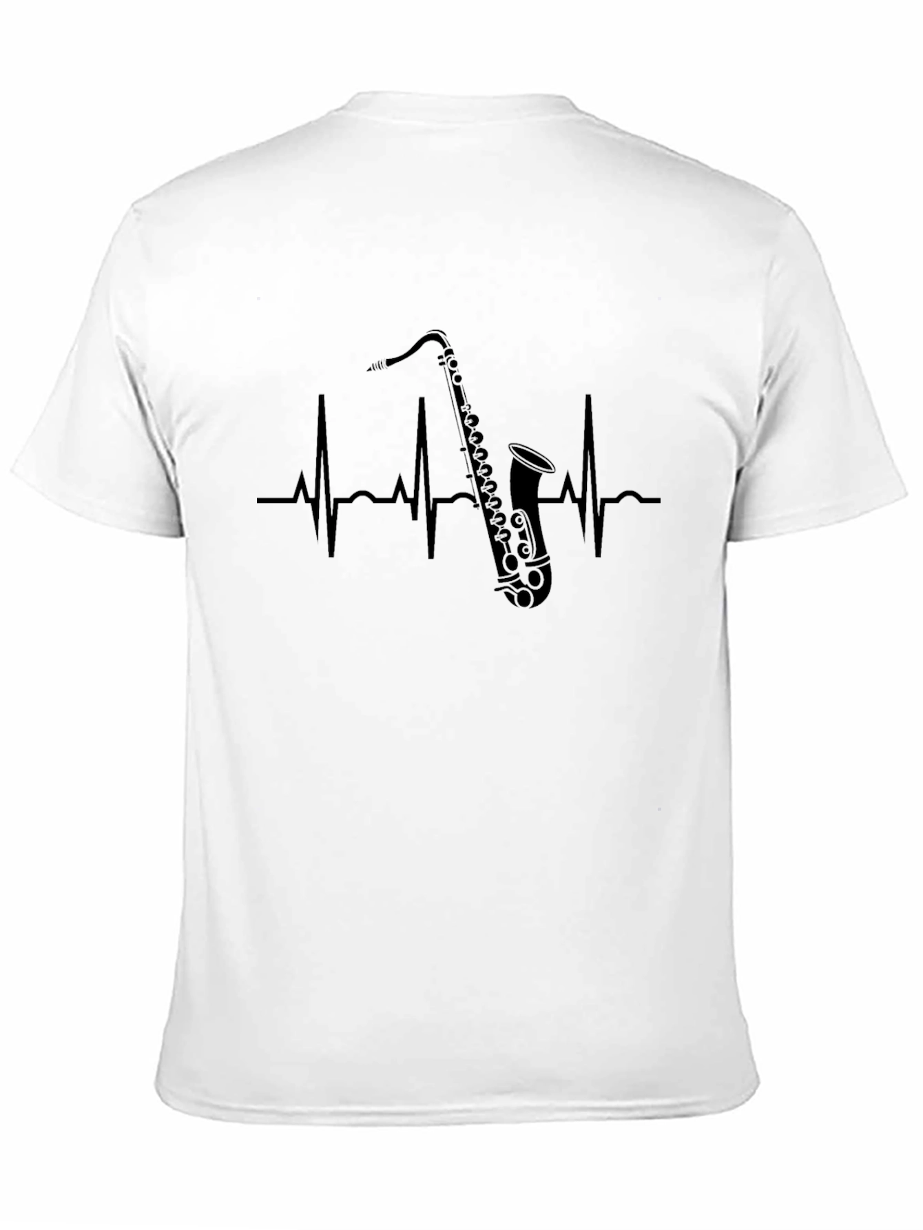Saxophone Heartbeat Graphic Tee