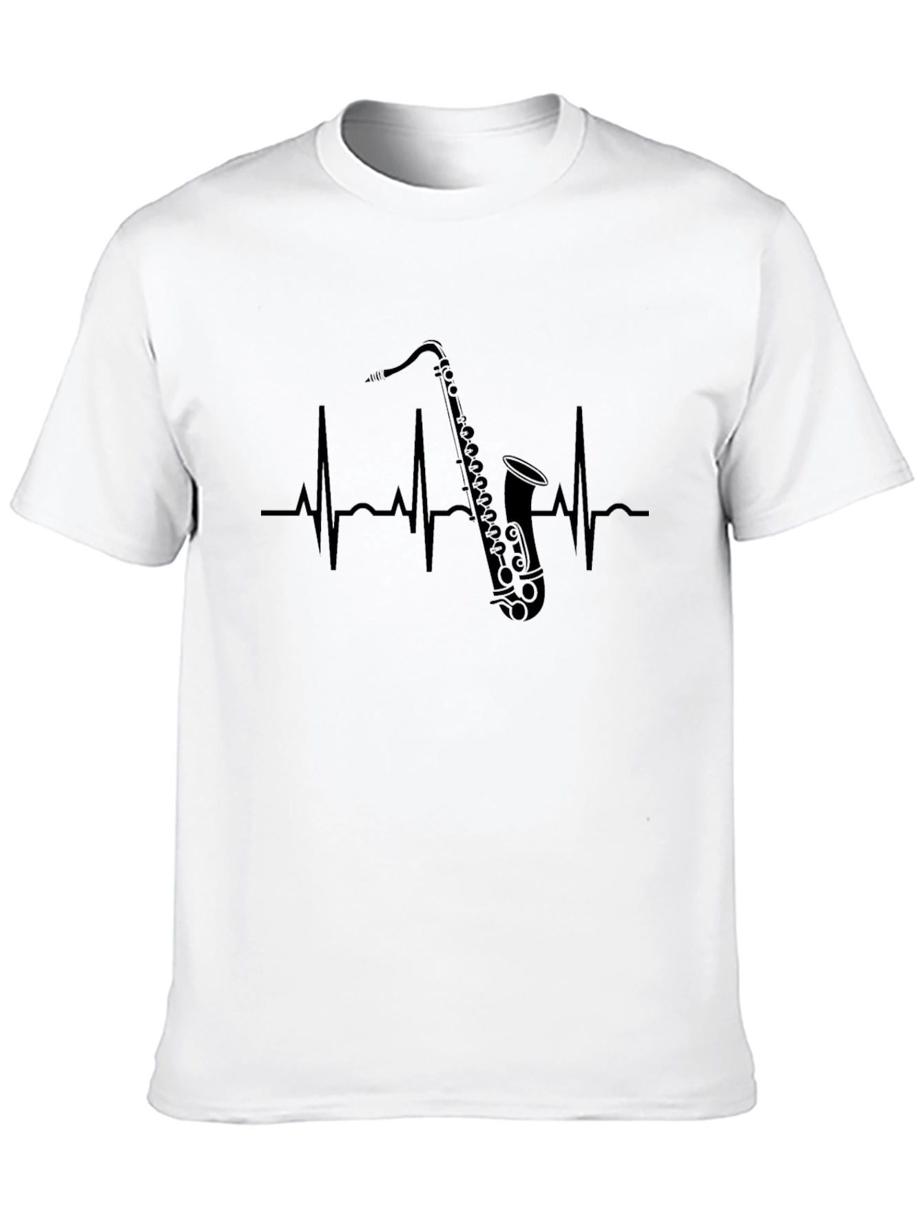 Saxophone Heartbeat Graphic Tee