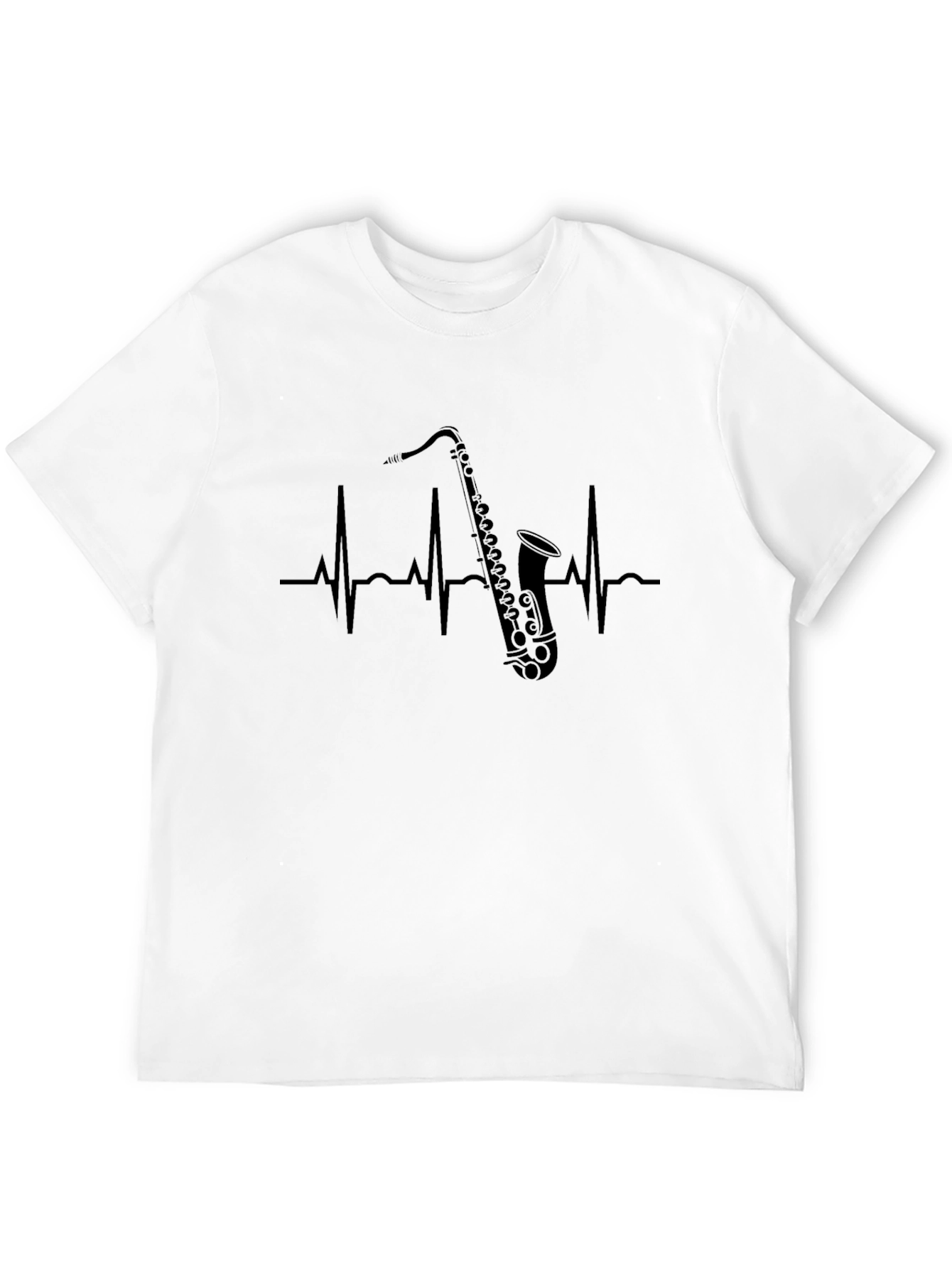 Saxophone Heartbeat Graphic Tee