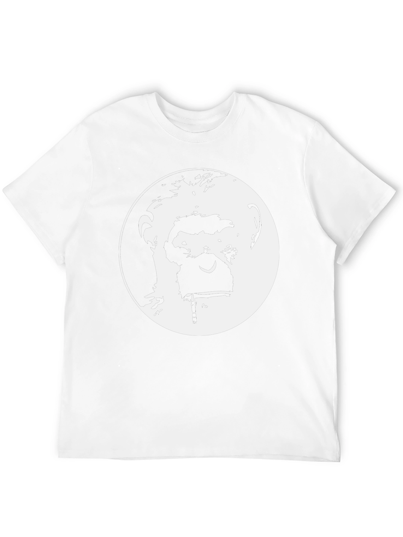 Ape Face Graphic Tee - Black Cotton T-Shirt