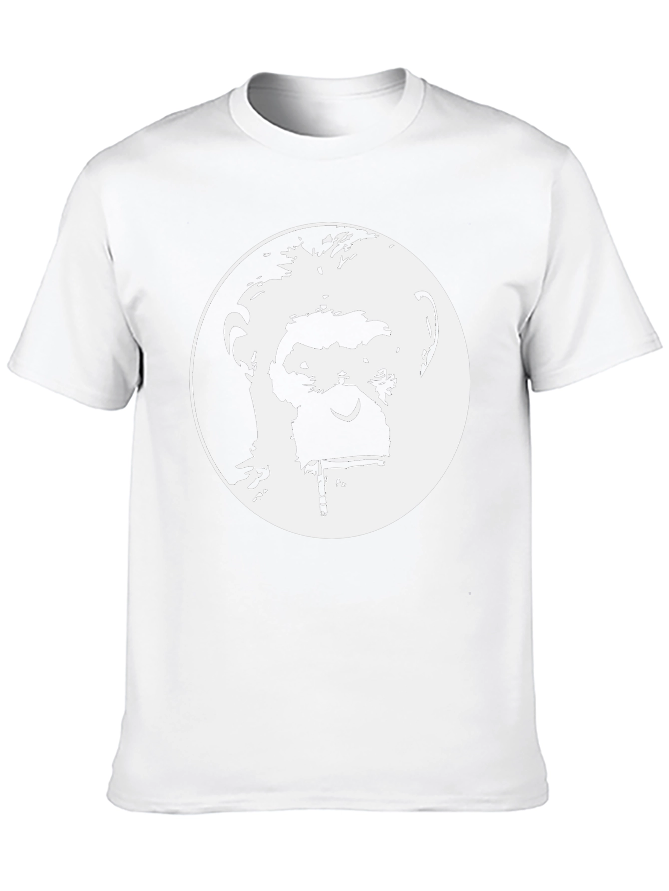 Ape Face Graphic Tee - Black Cotton T-Shirt