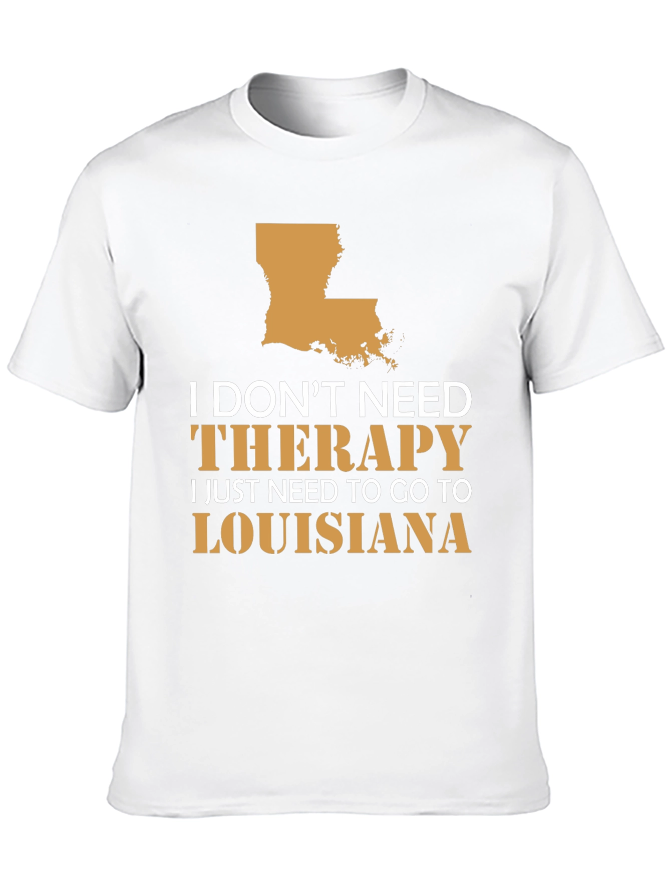 Louisiana Therapy T-Shirt Funny State Pride Tee
