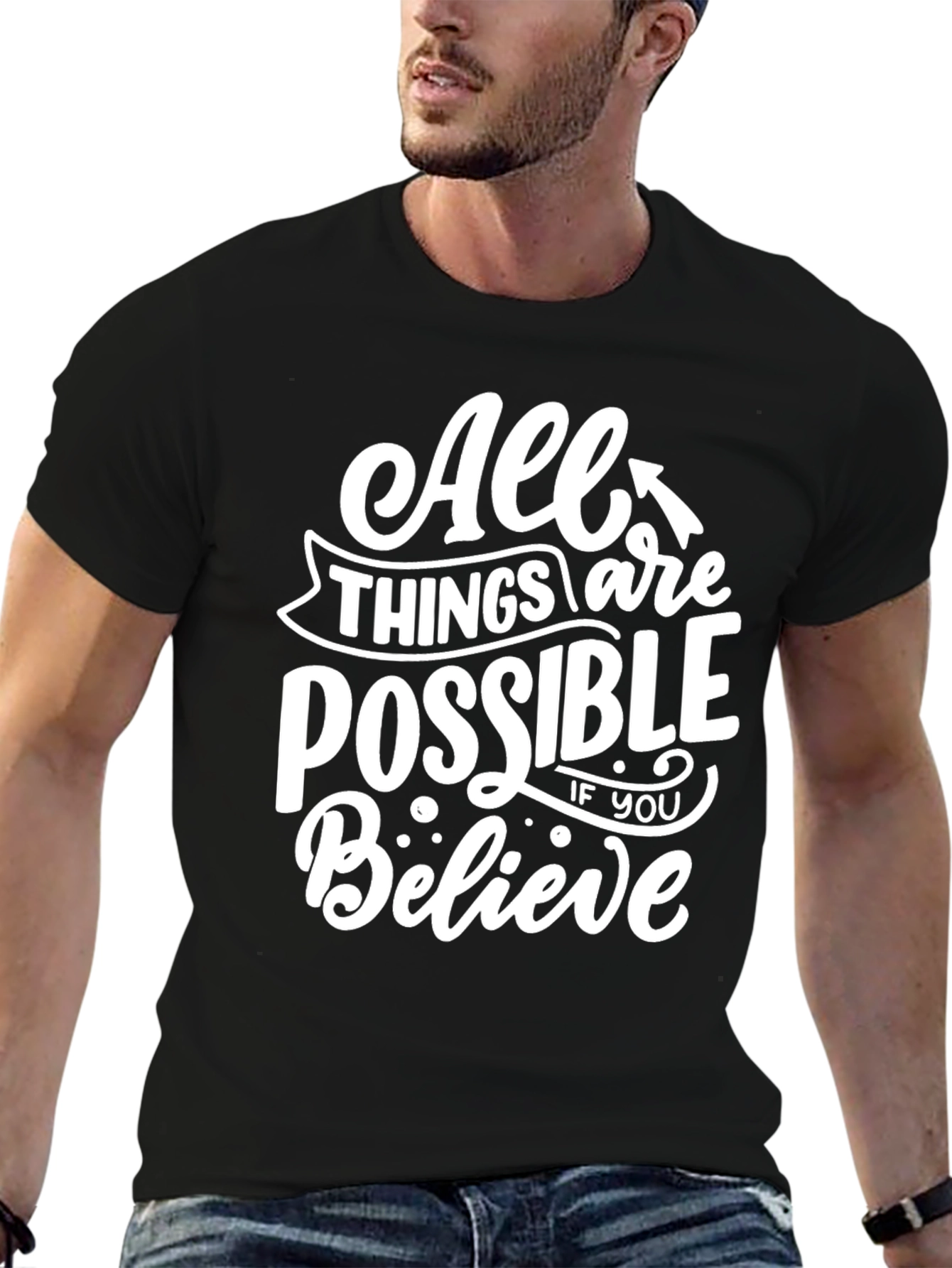 Inspirational Graphic Tee - All Things Are Possible