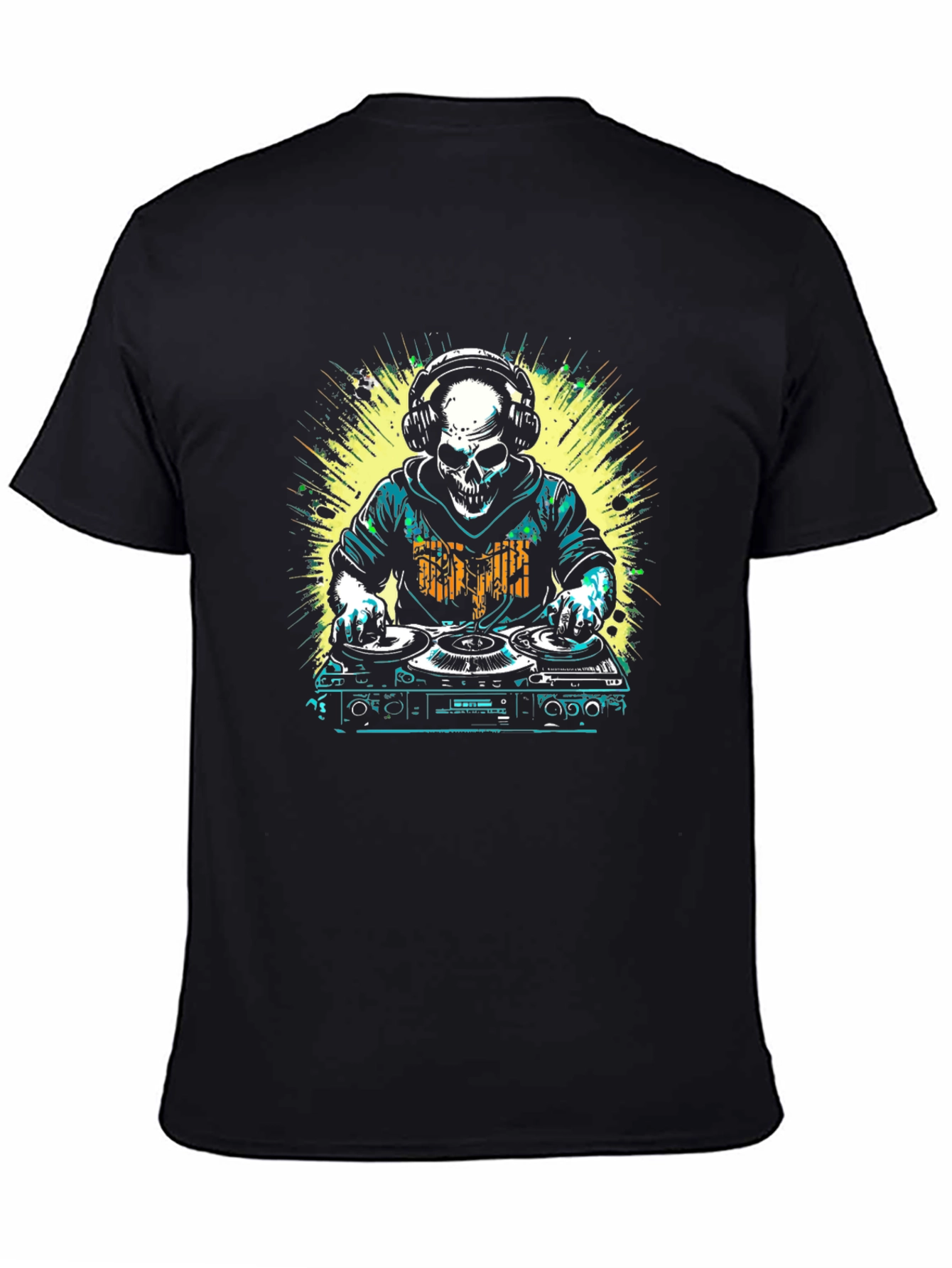 DJ Skull Graphic T-Shirt - Music Lover Tee