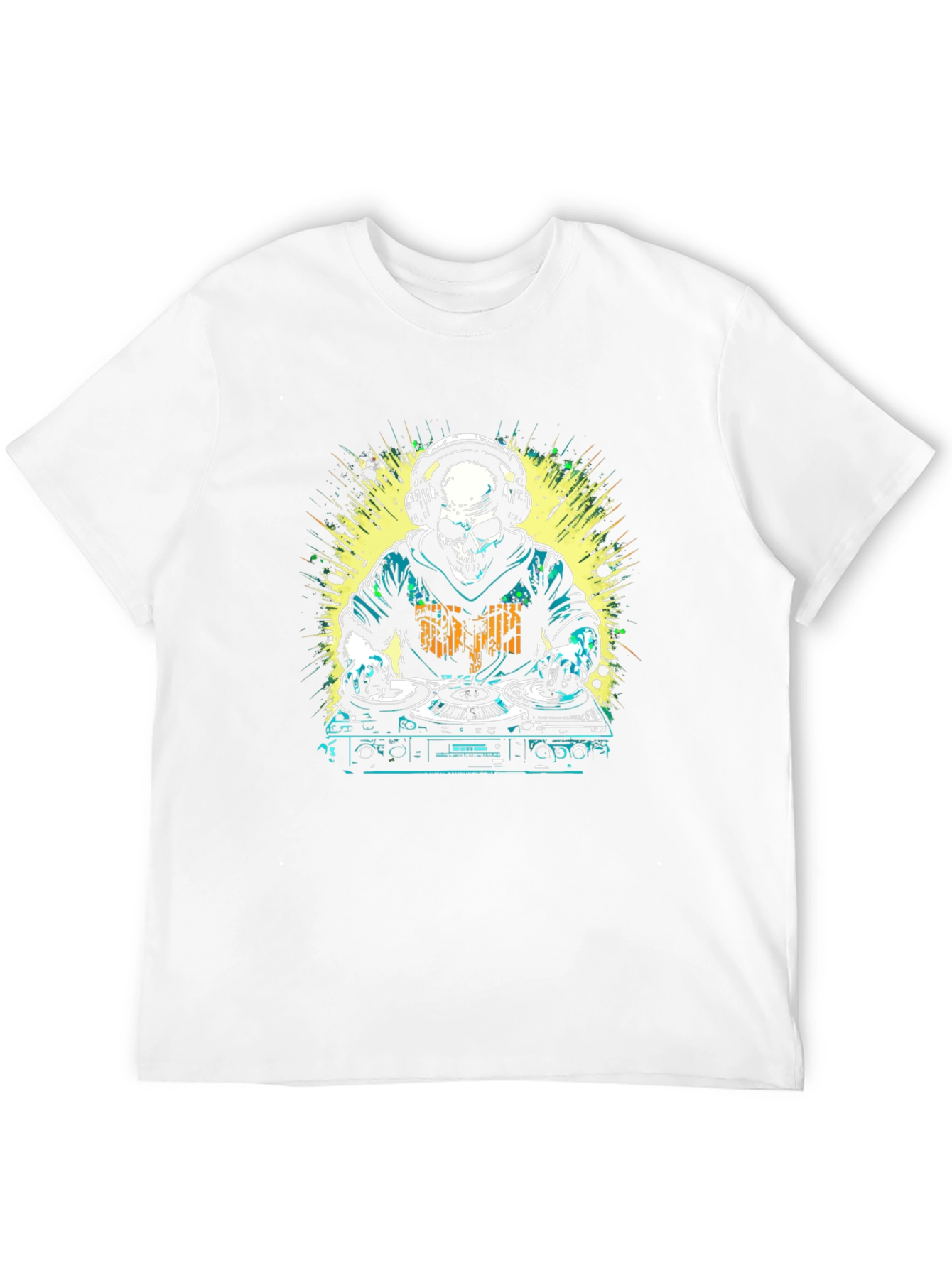 DJ Skull Graphic T-Shirt - Music Lover Tee