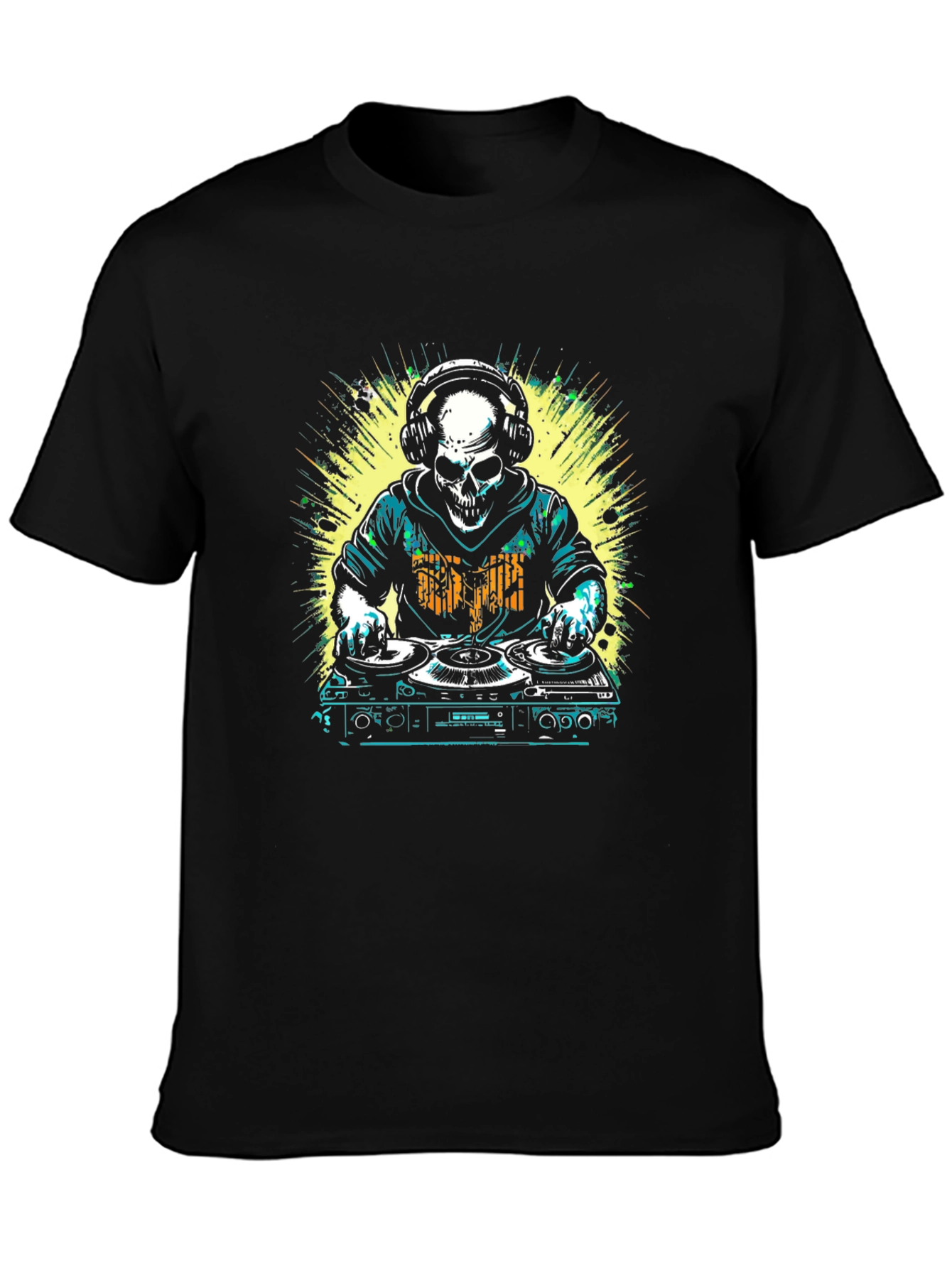 DJ Skull Graphic T-Shirt - Music Lover Tee