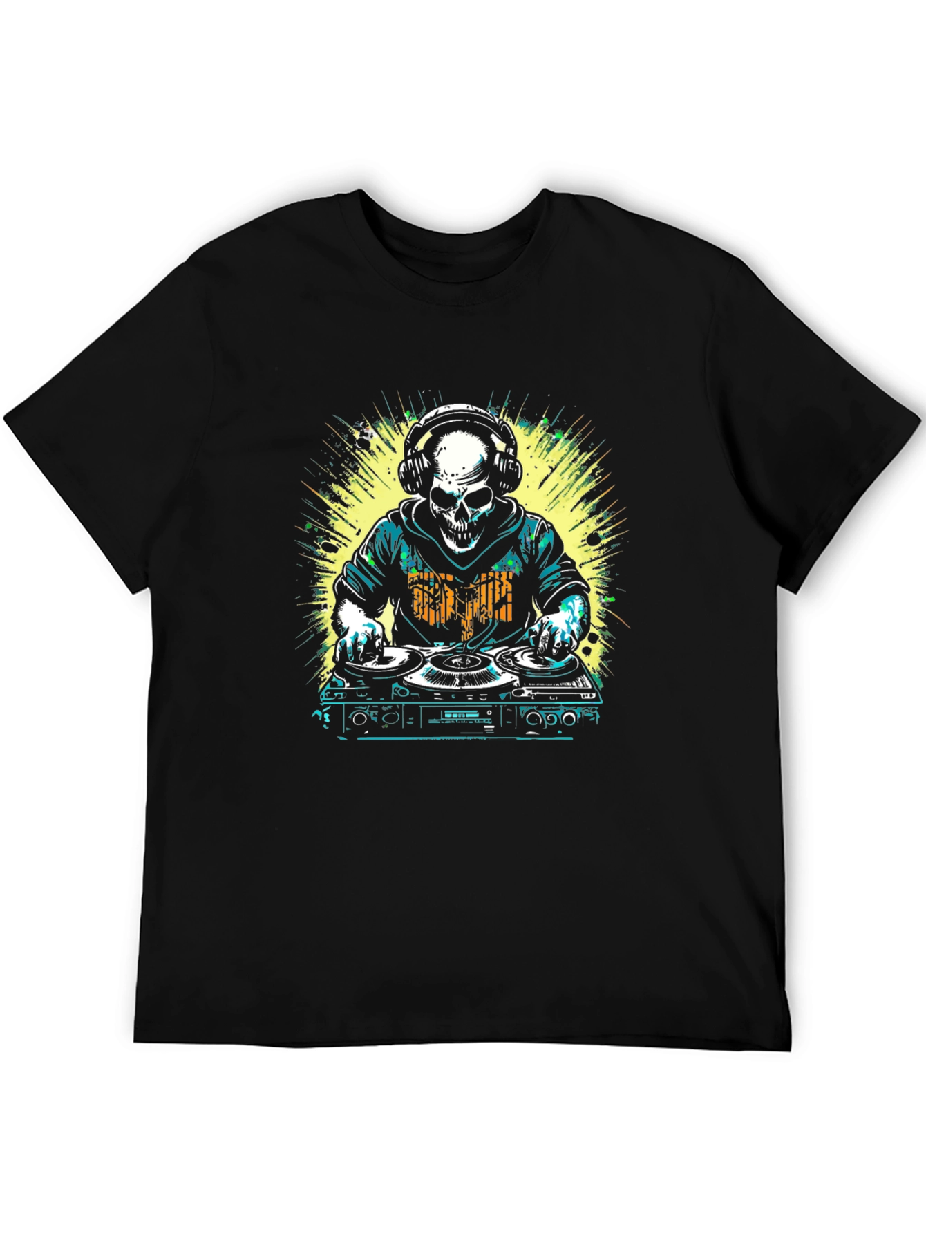 DJ Skull Graphic T-Shirt - Music Lover Tee