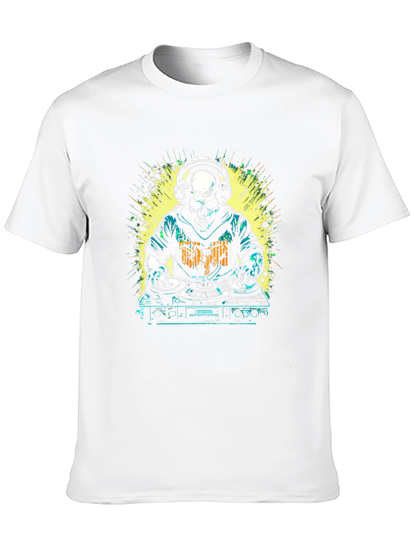 DJ Skull Graphic T-Shirt - Music Lover Tee