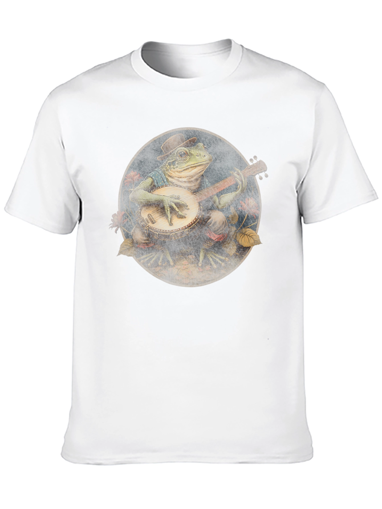 Banjo Frog Tee - Black Cotton T-Shirt