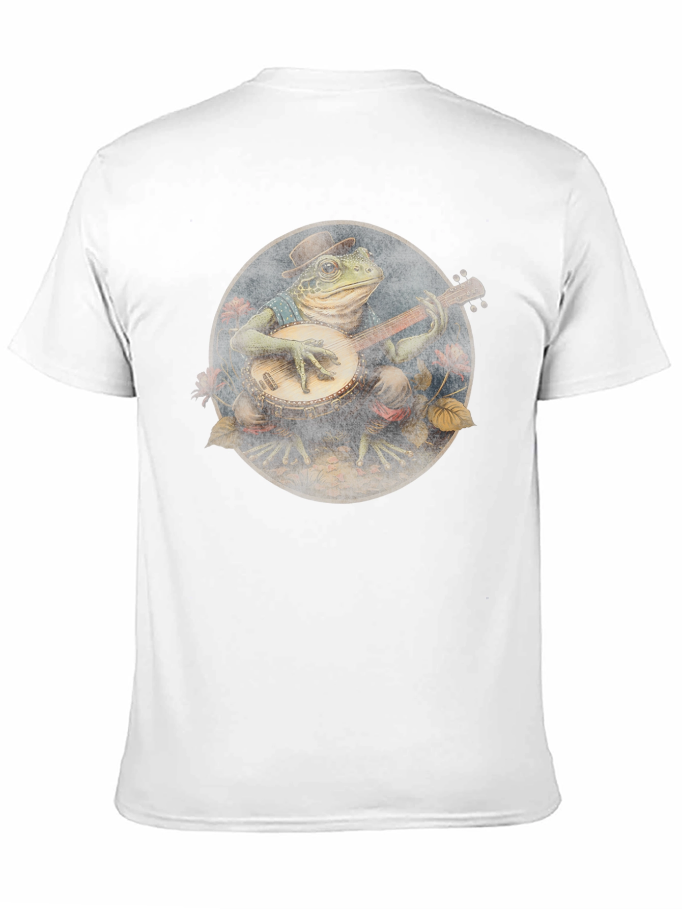 Banjo Frog Tee - Black Cotton T-Shirt