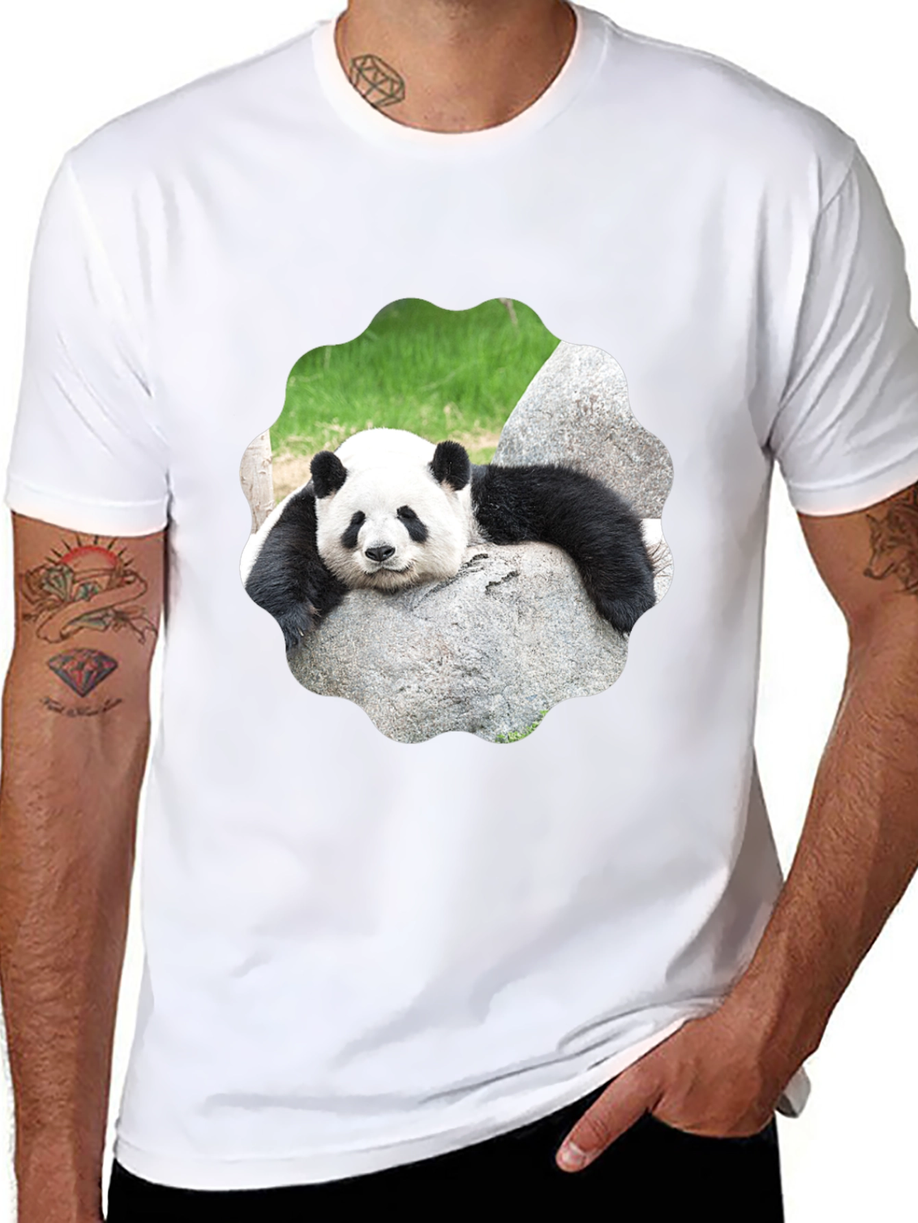 Panda Bear Graphic Tee - Cool Animal Lover Shirt