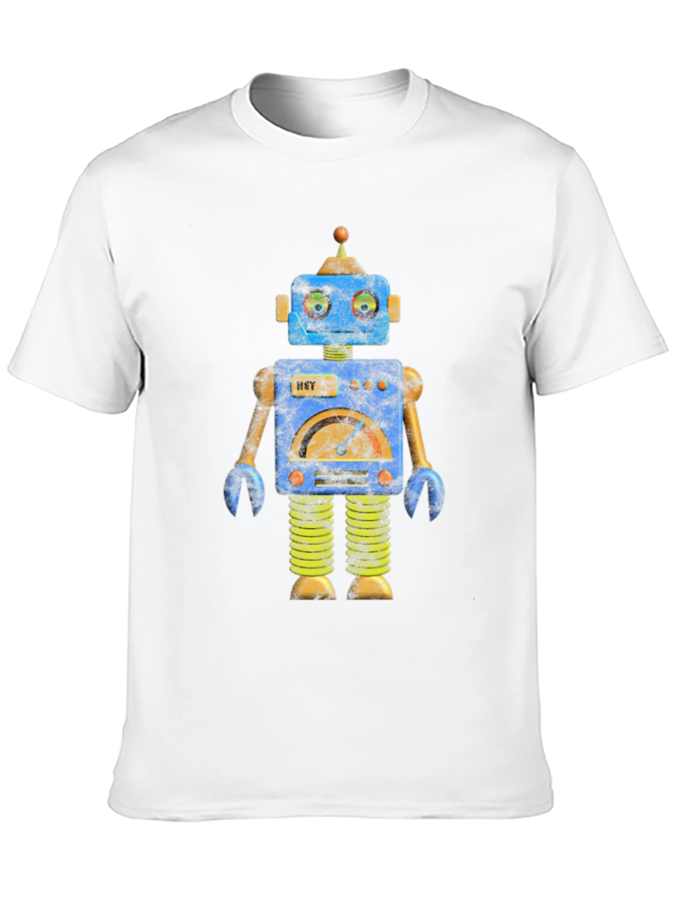 Robot Graphic Print T-Shirt