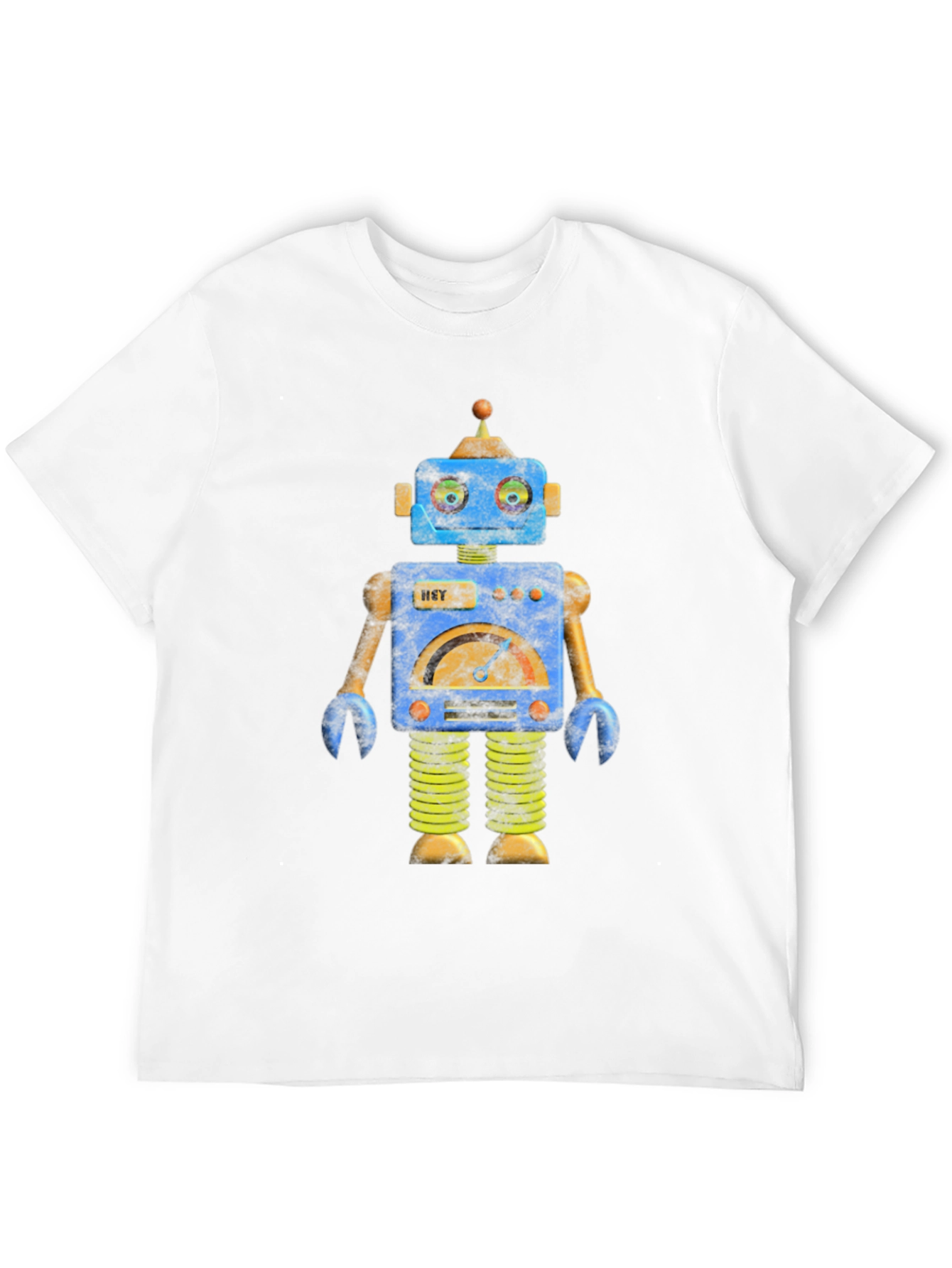 Robot Graphic Print T-Shirt