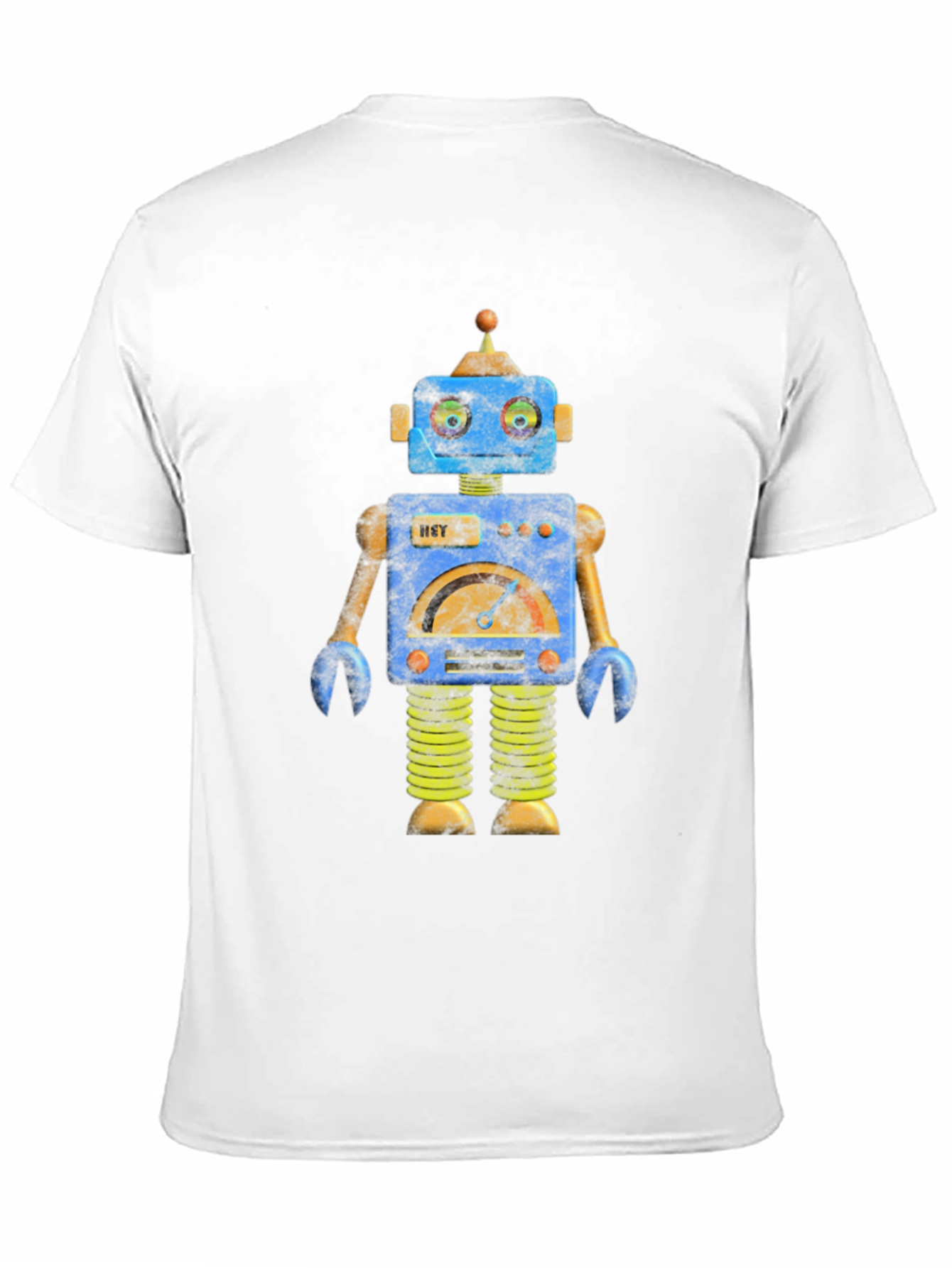 Robot Graphic Print T-Shirt