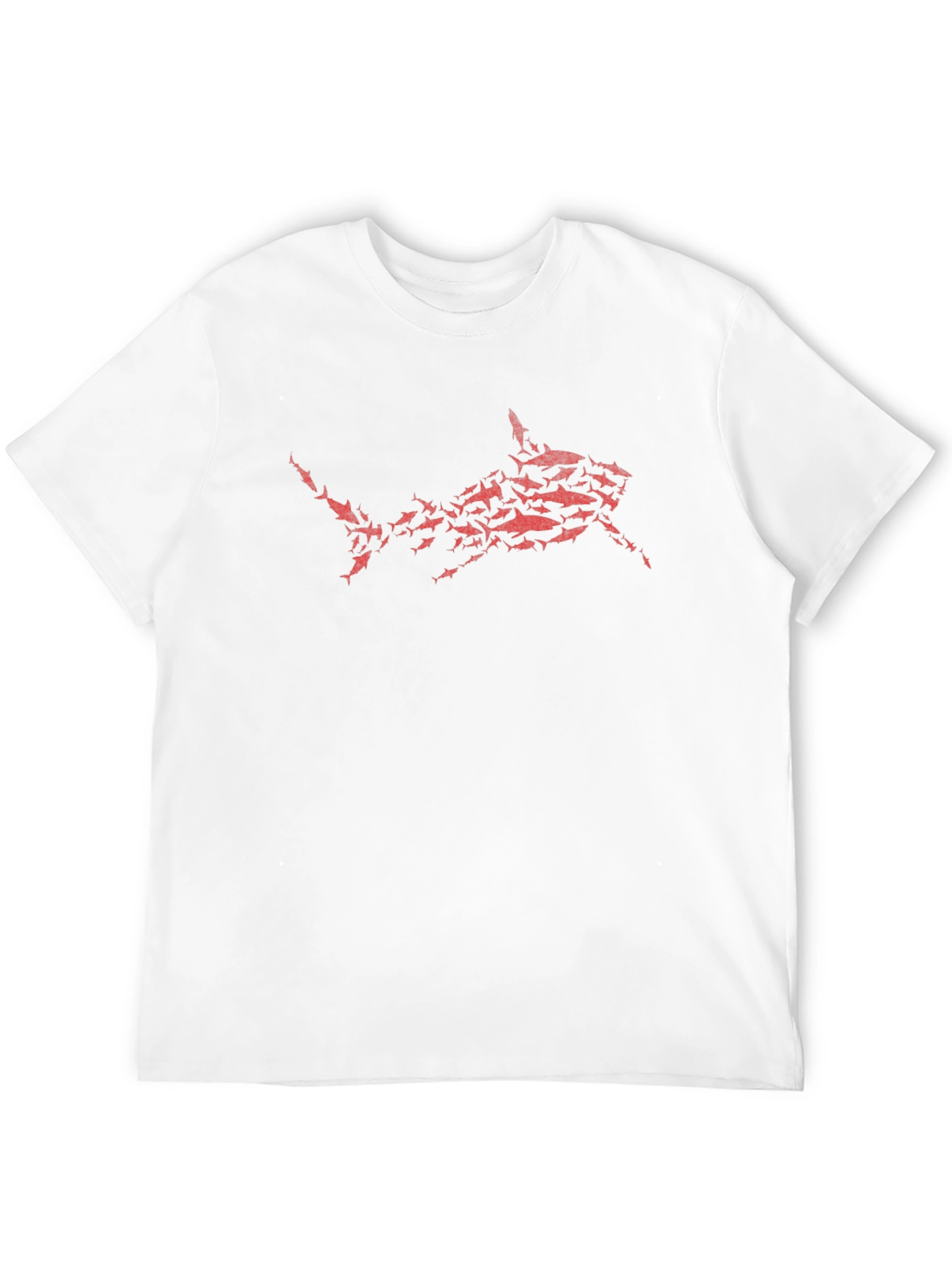 Shark Attack T-Shirt - Red Graphic Print