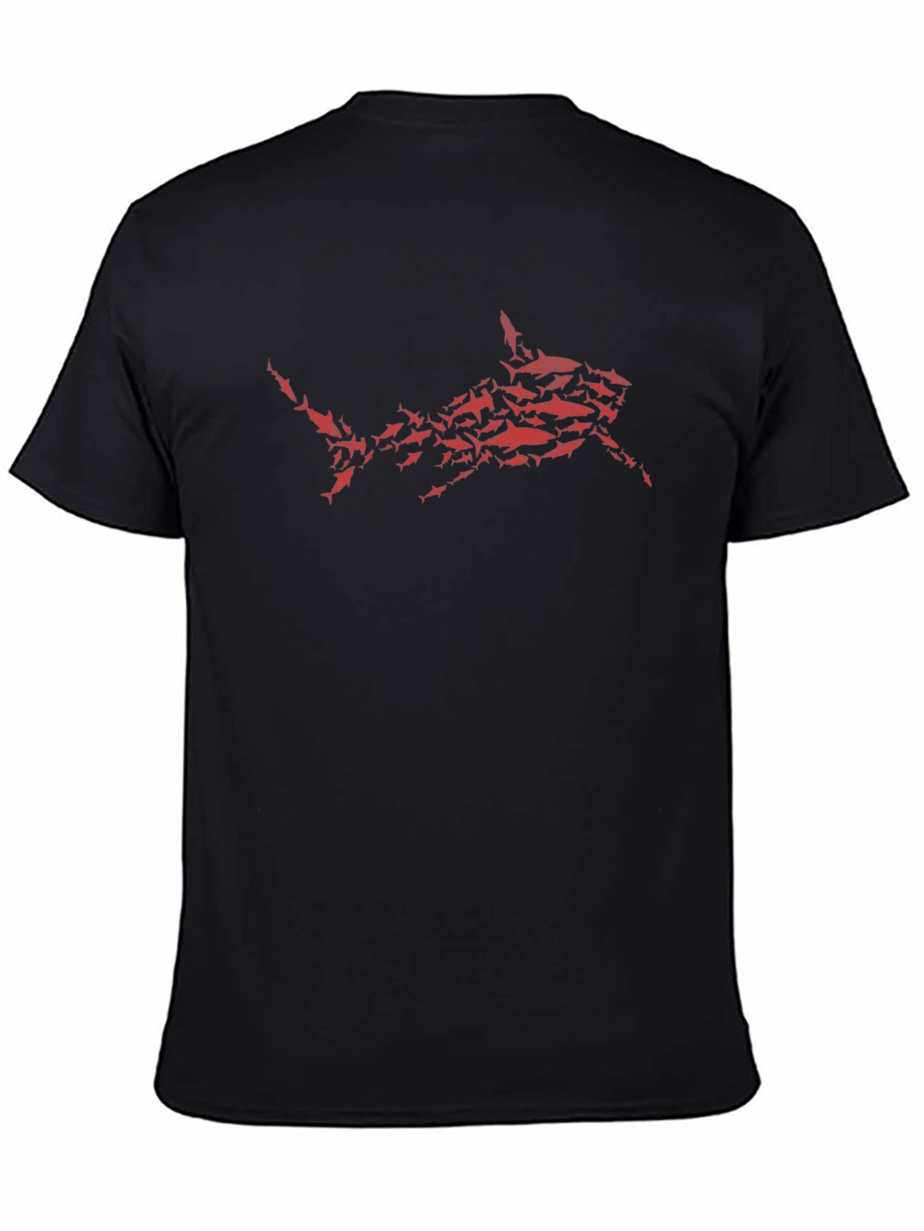 Shark Attack T-Shirt - Red Graphic Print
