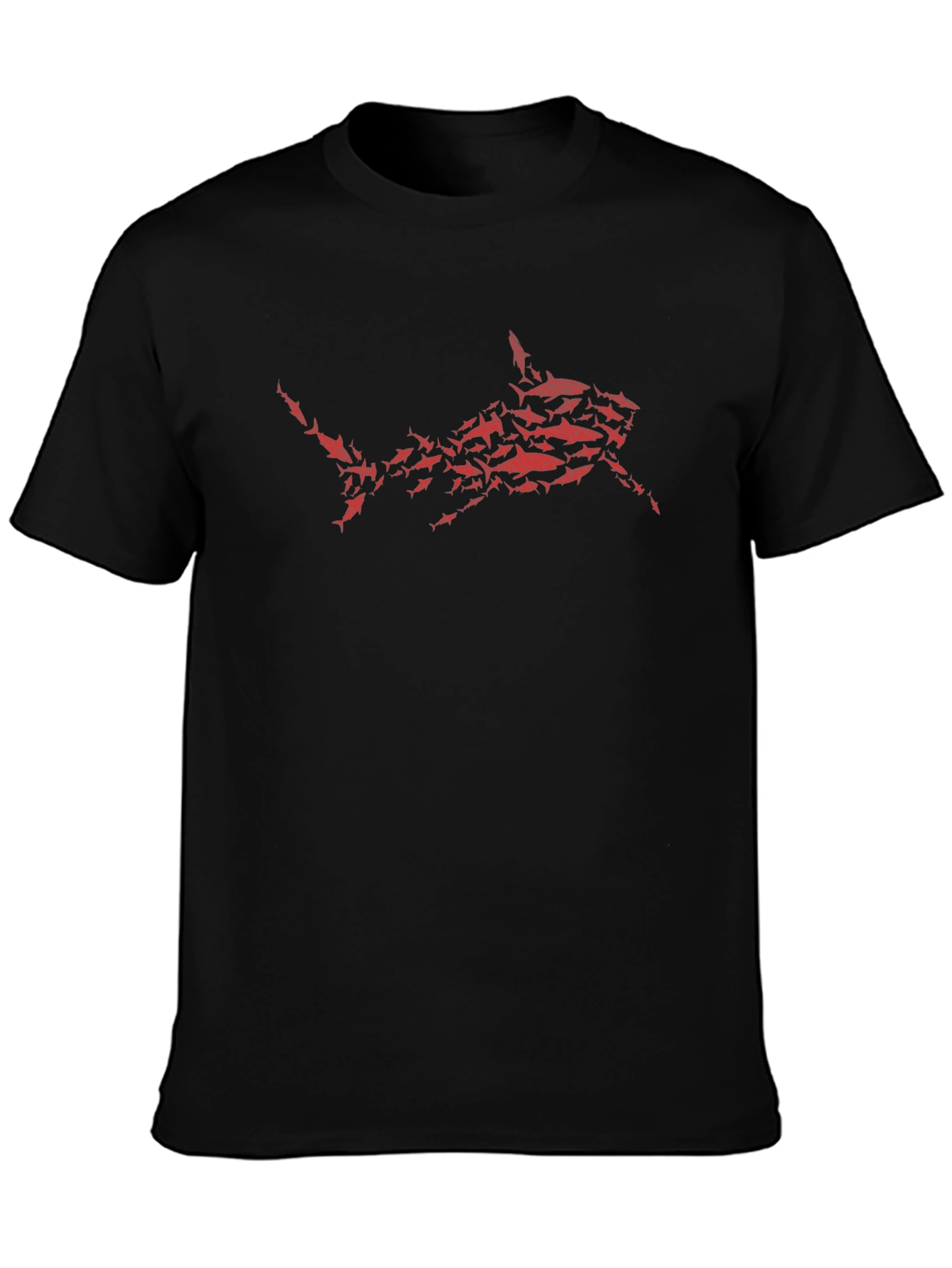 Shark Attack T-Shirt - Red Graphic Print