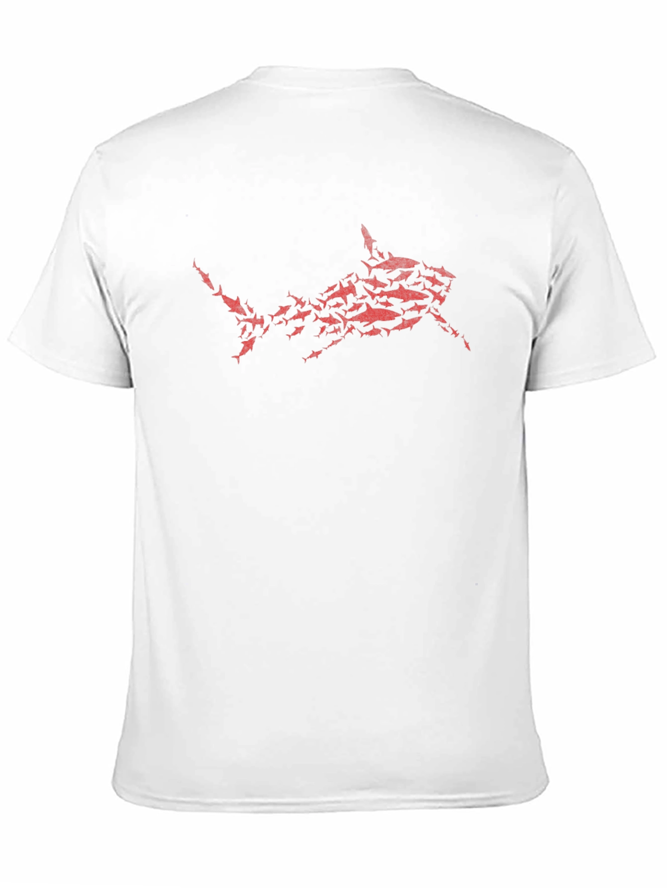 Shark Attack T-Shirt - Red Graphic Print