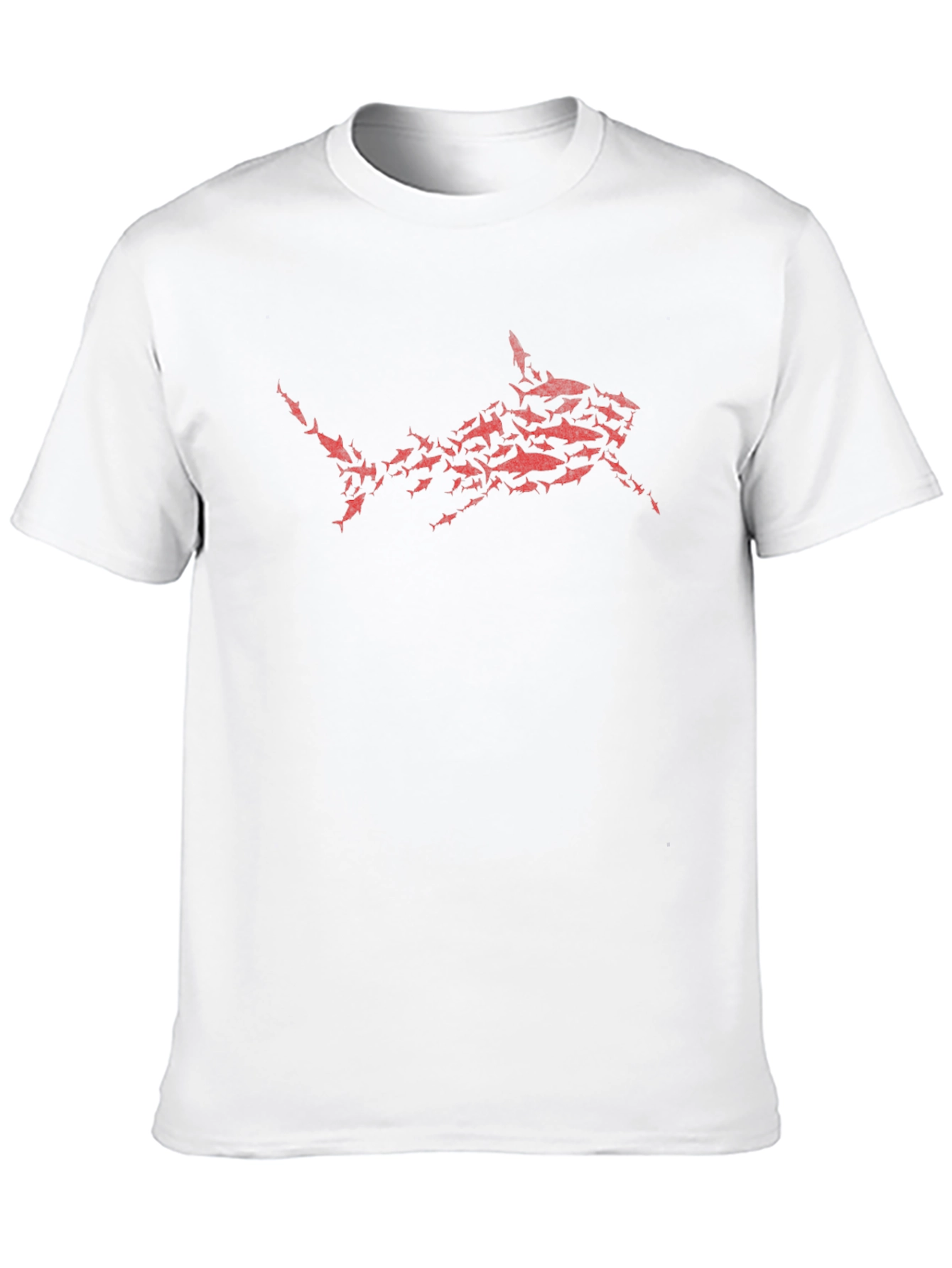 Shark Attack T-Shirt - Red Graphic Print