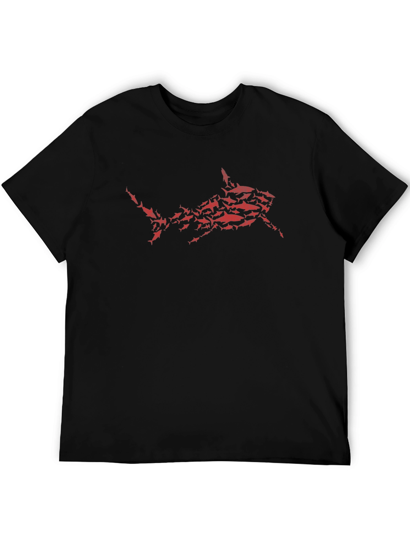 Shark Attack T-Shirt - Red Graphic Print