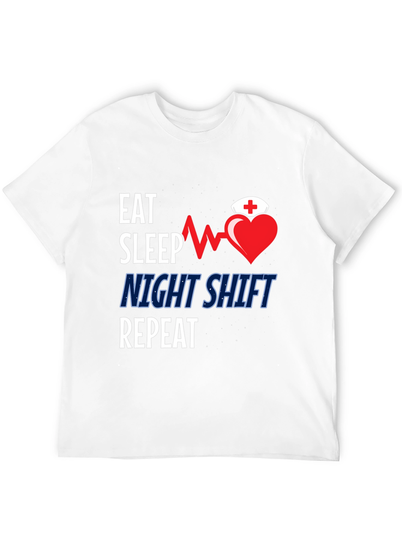 Eat Sleep Night Shift Repeat Graphic Tee