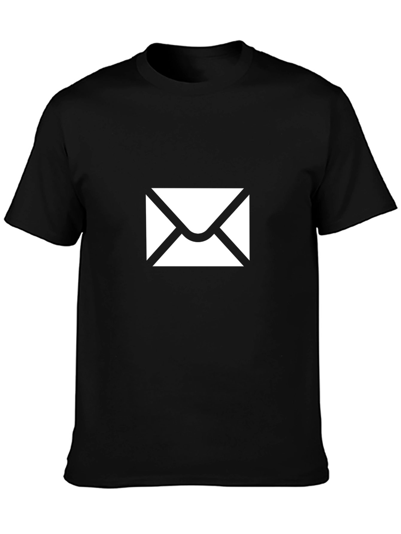 Envelope Graphic T-Shirt - Black