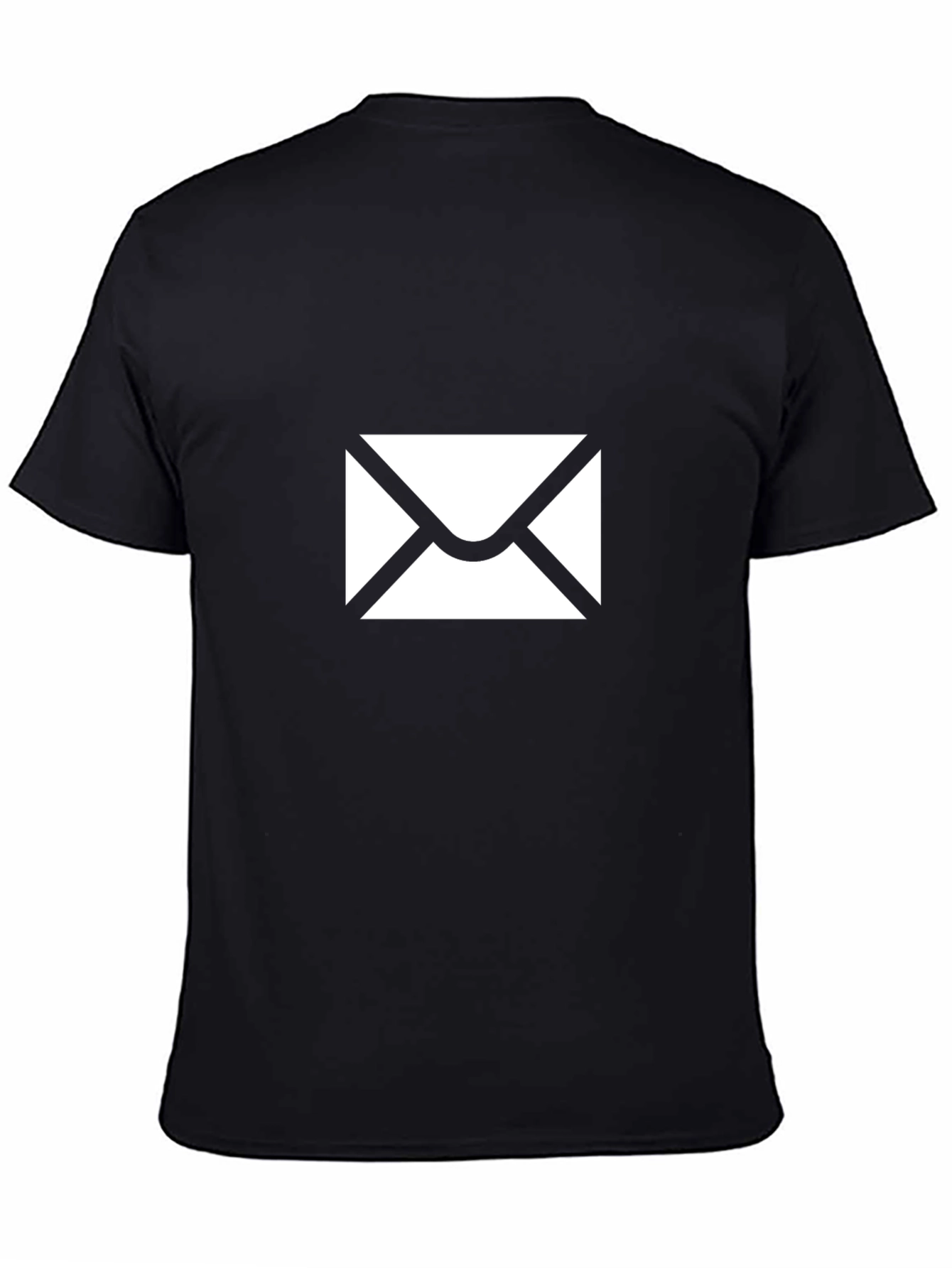 Envelope Graphic T-Shirt - Black