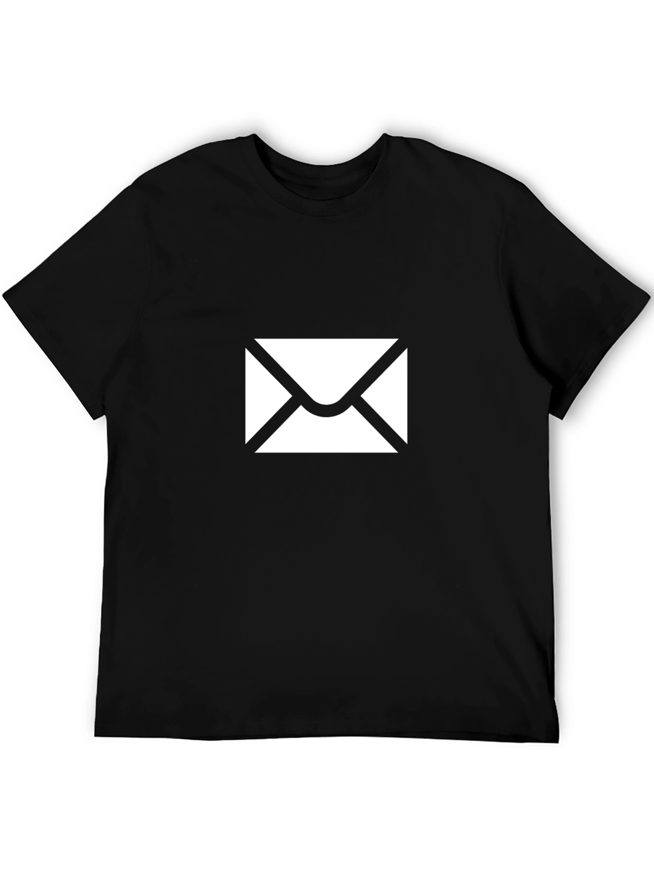 Envelope Graphic T-Shirt - Black