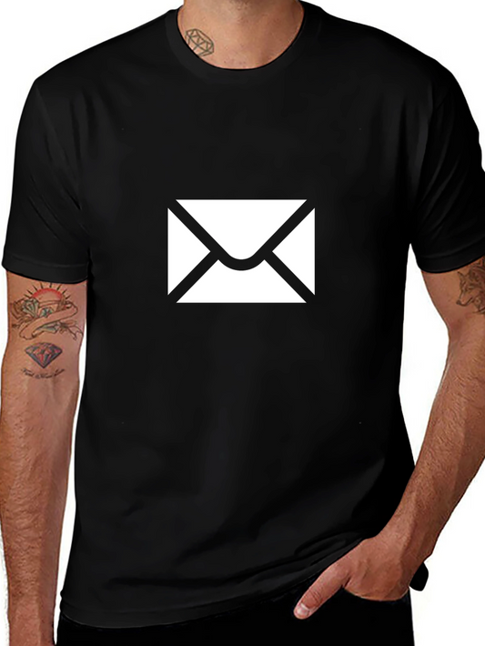 Envelope Graphic T-Shirt - Black
