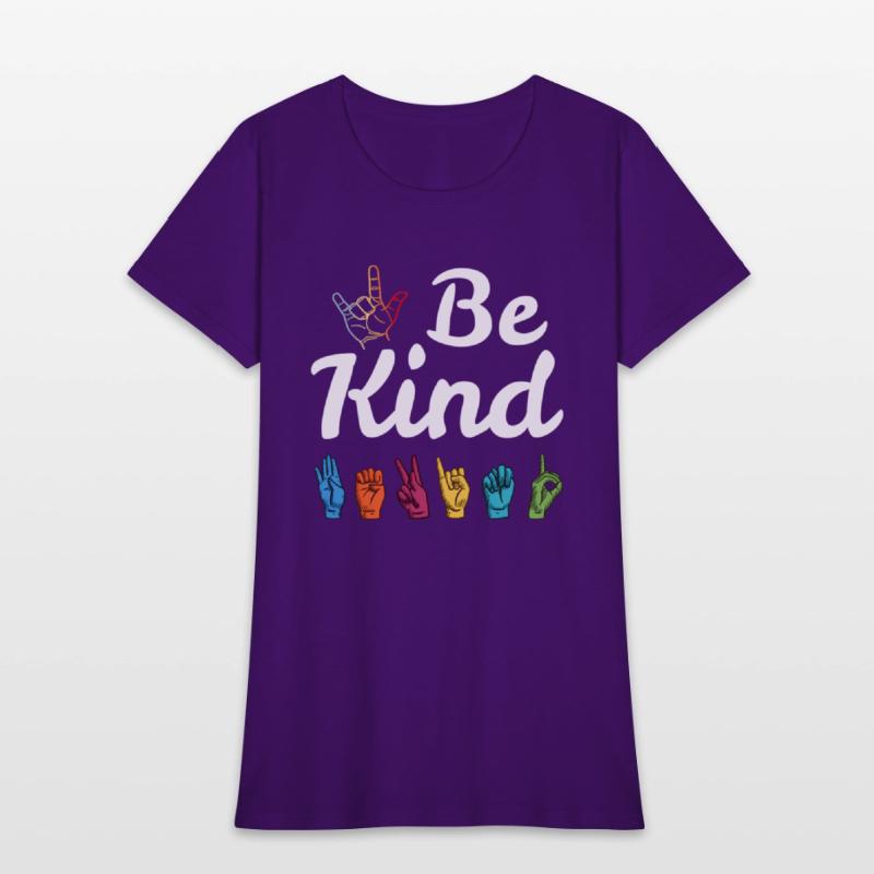 Kindness Asl Sign Language Anti Bullying Teacher B