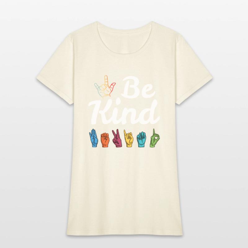 Kindness Asl Sign Language Anti Bullying Teacher B
