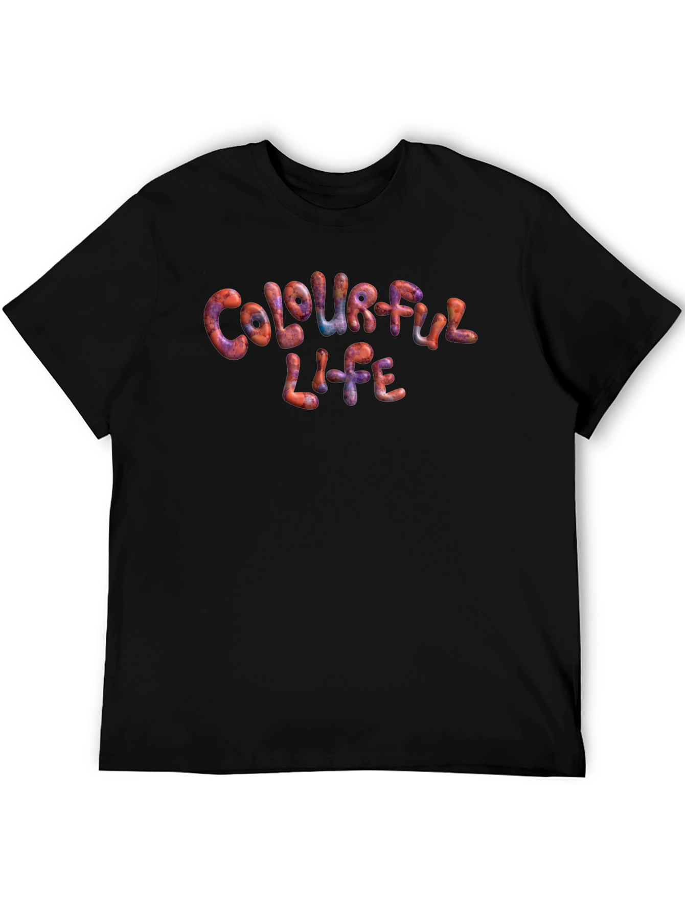 Colourful Life Black T-Shirt