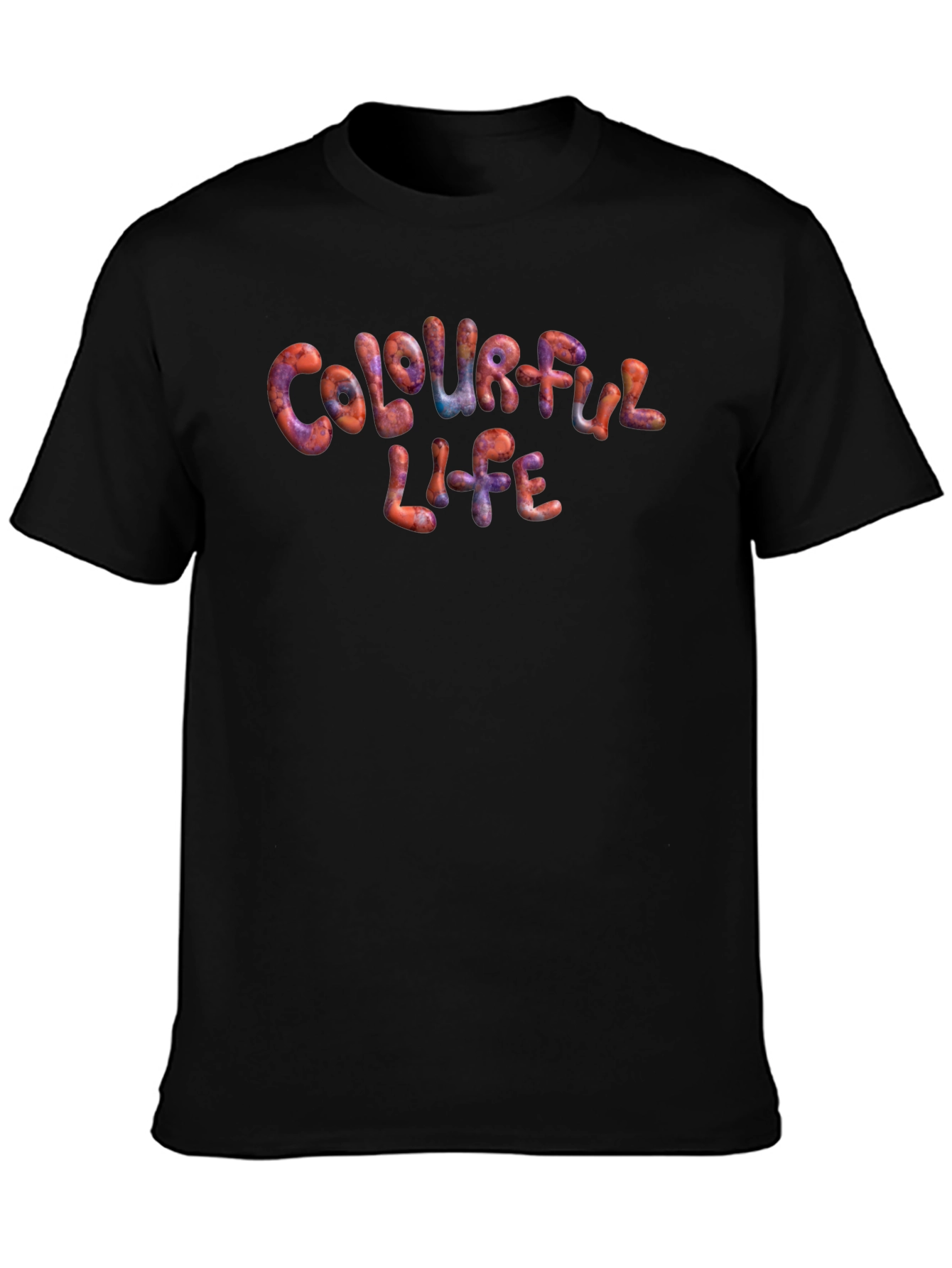 Colourful Life Black T-Shirt