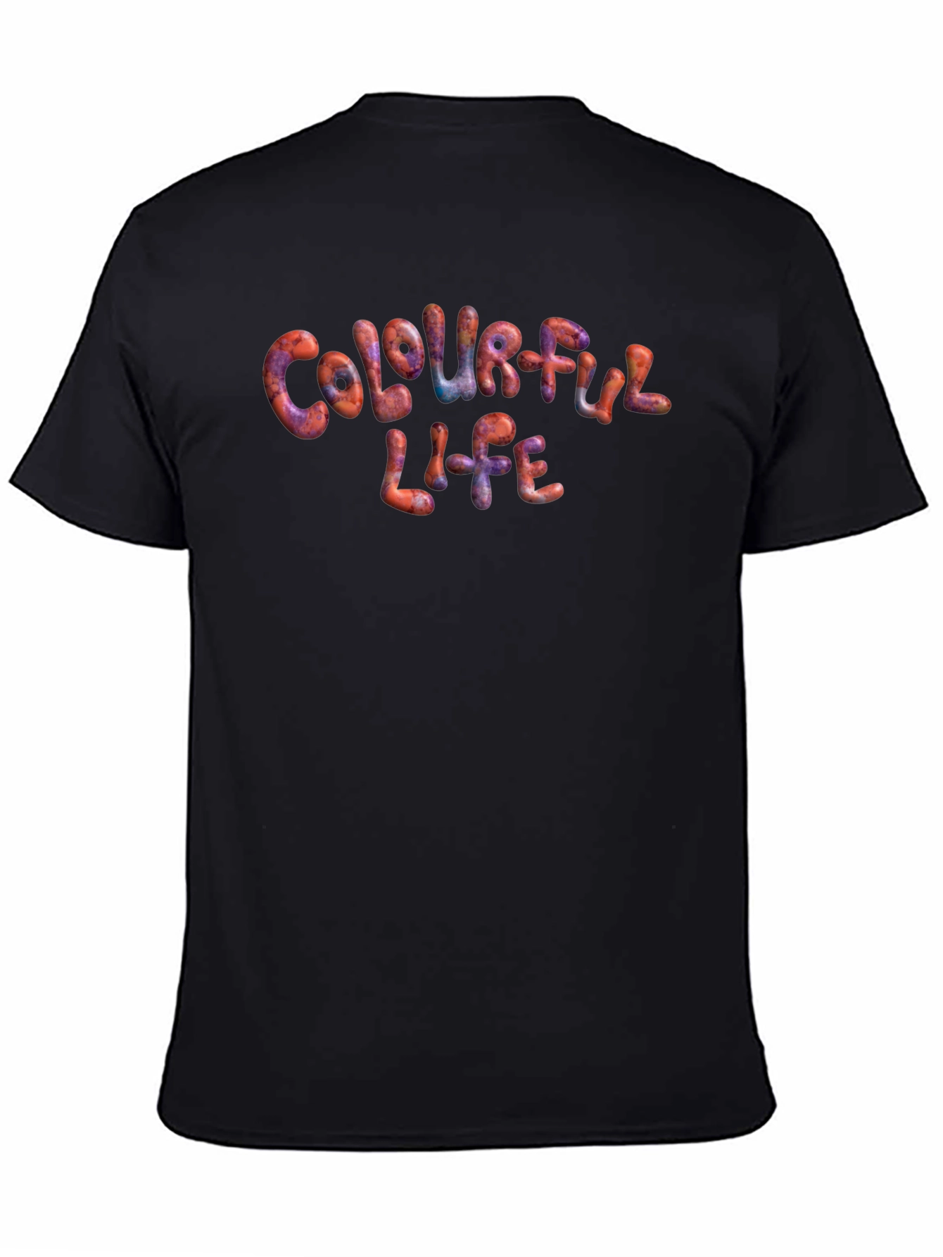 Colourful Life Black T-Shirt