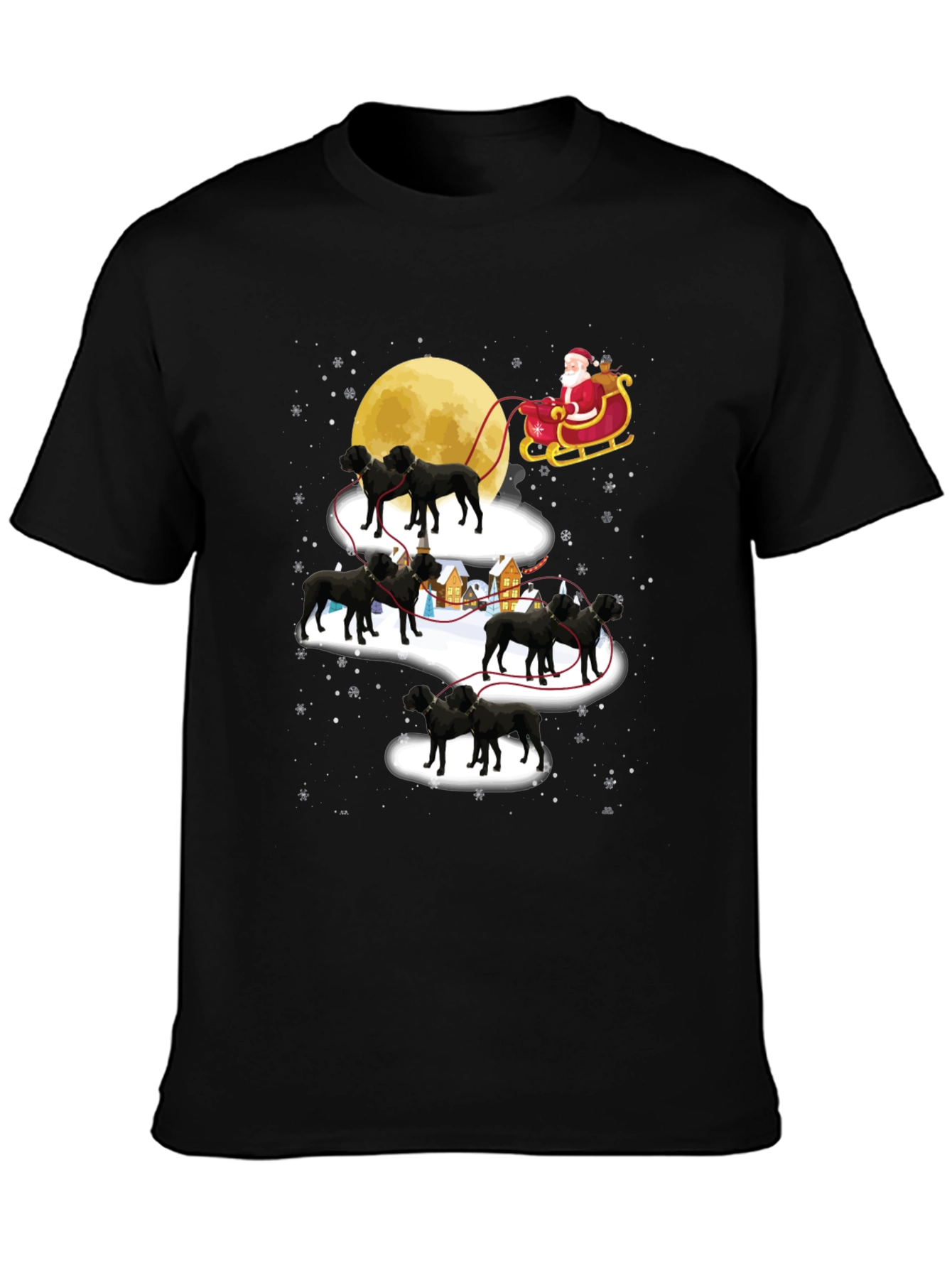 Rottweiler Christmas Santa T-Shirt