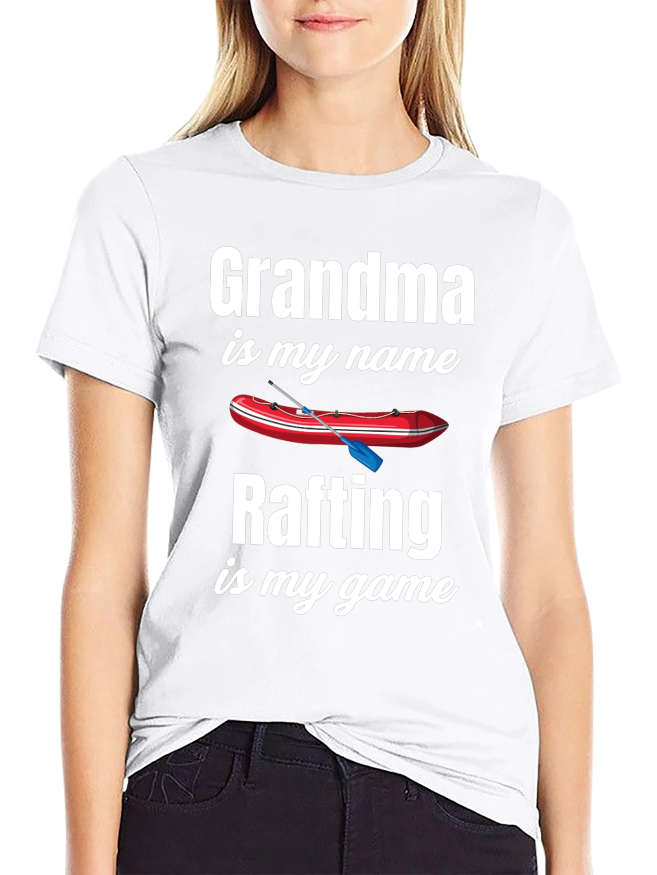 Grandma Rafting T-Shirt: is my name is my game