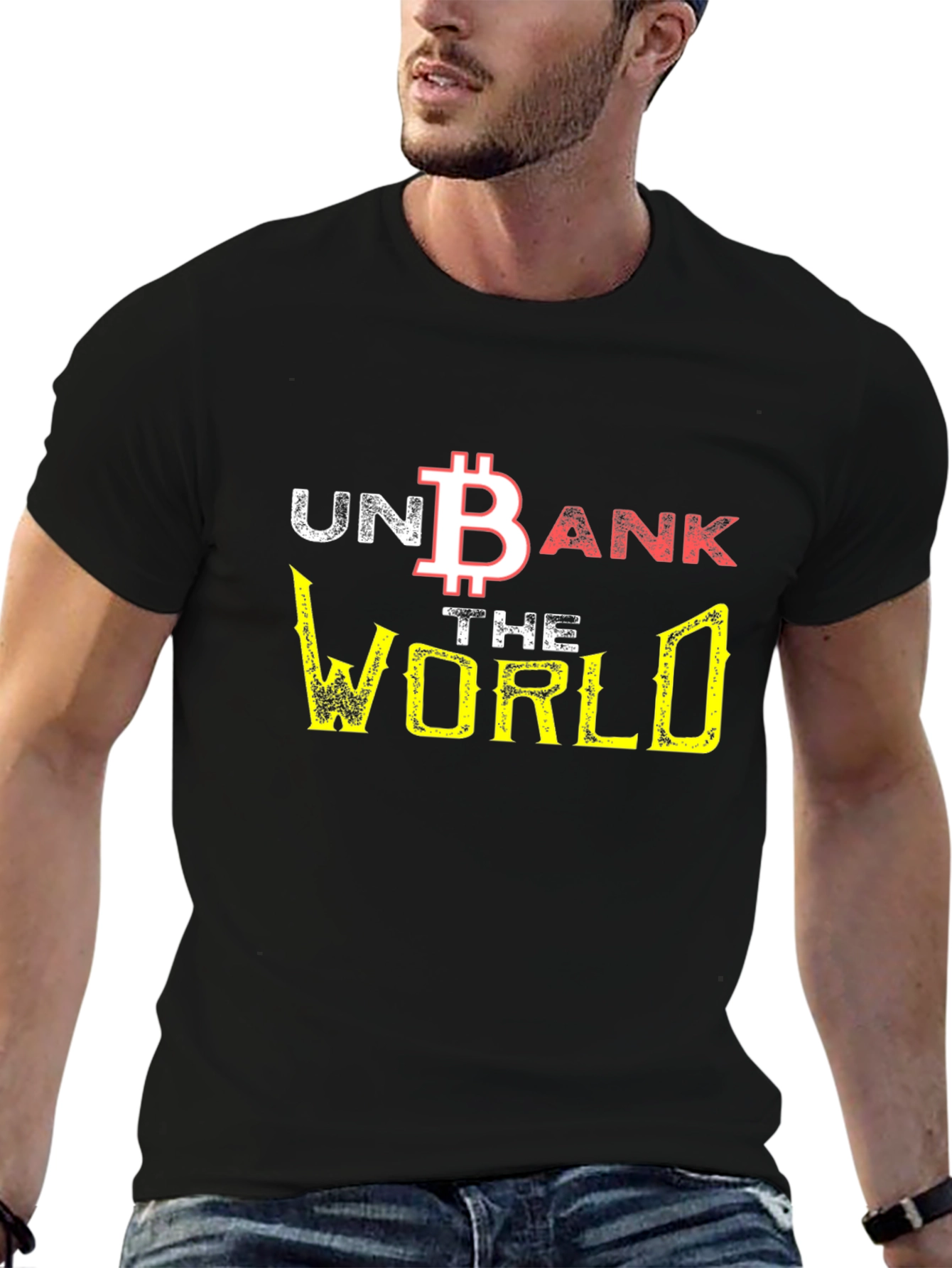 Unbank the World Bitcoin Graphic Tee - Black