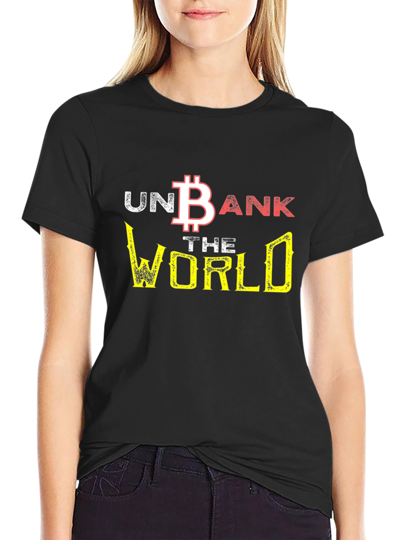Unbank the World Bitcoin Graphic Tee - Black