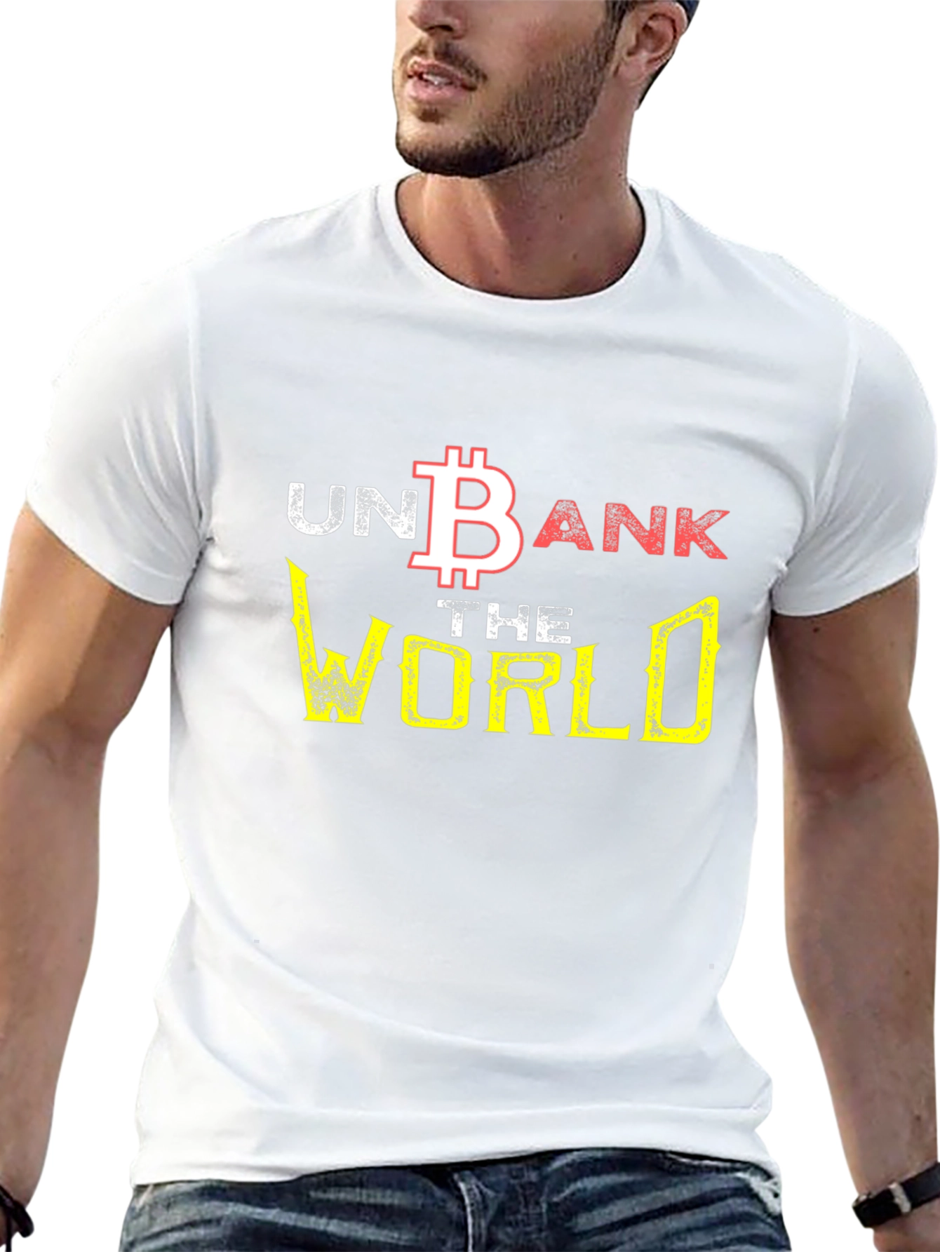 Unbank the World Bitcoin Graphic Tee - Black