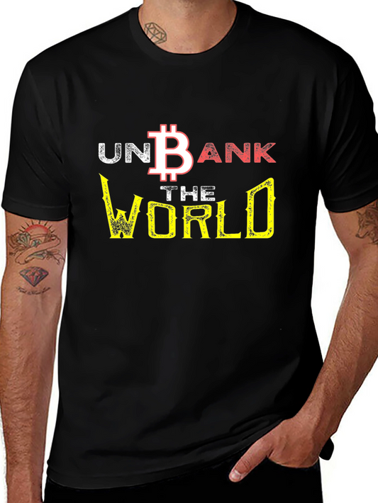 Unbank the World Bitcoin Graphic Tee - Black