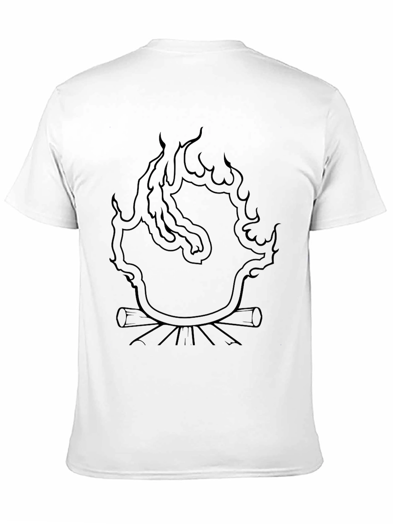Campfire Graphic Tee - Black Unisex T-Shirt
