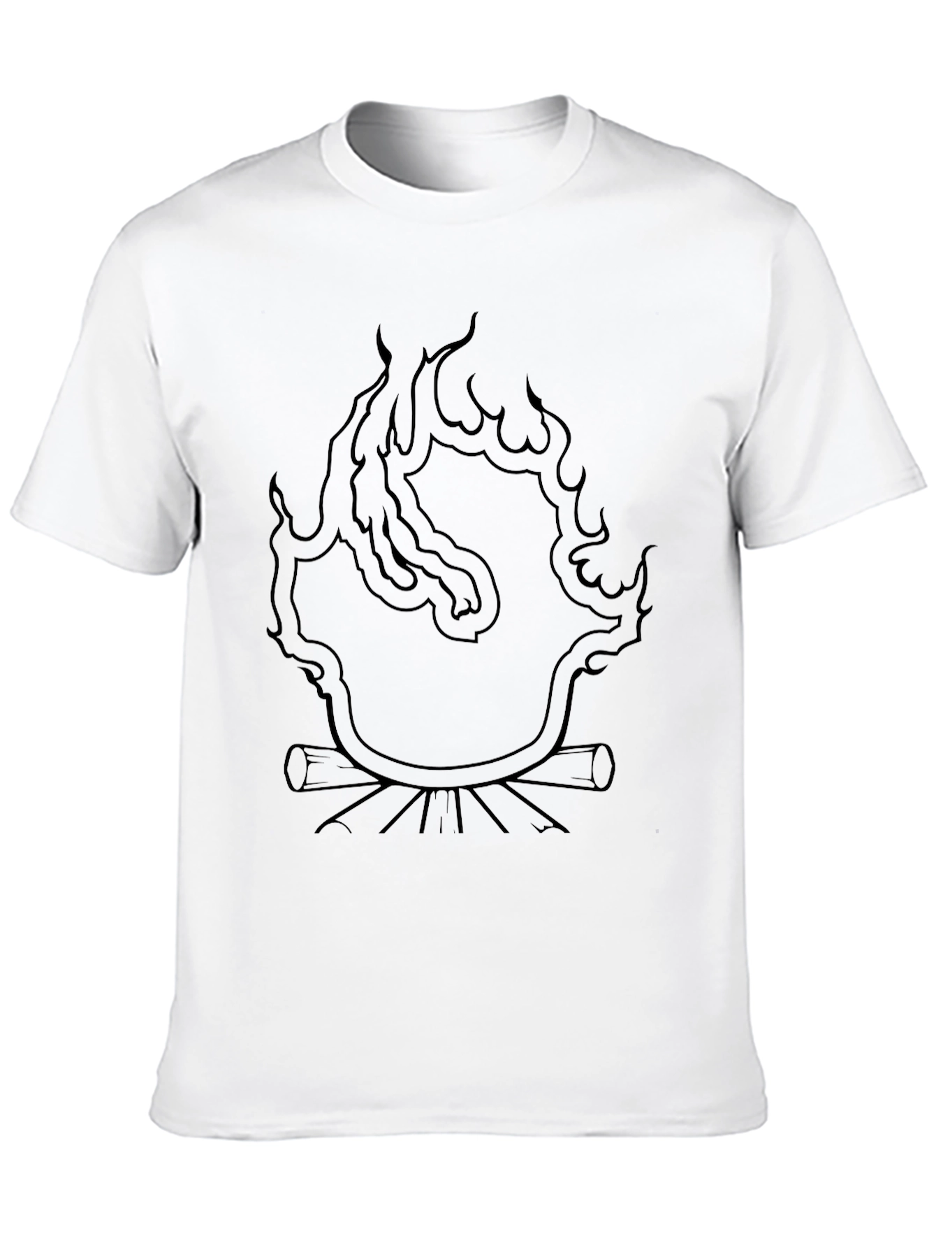 Campfire Graphic Tee - Black Unisex T-Shirt